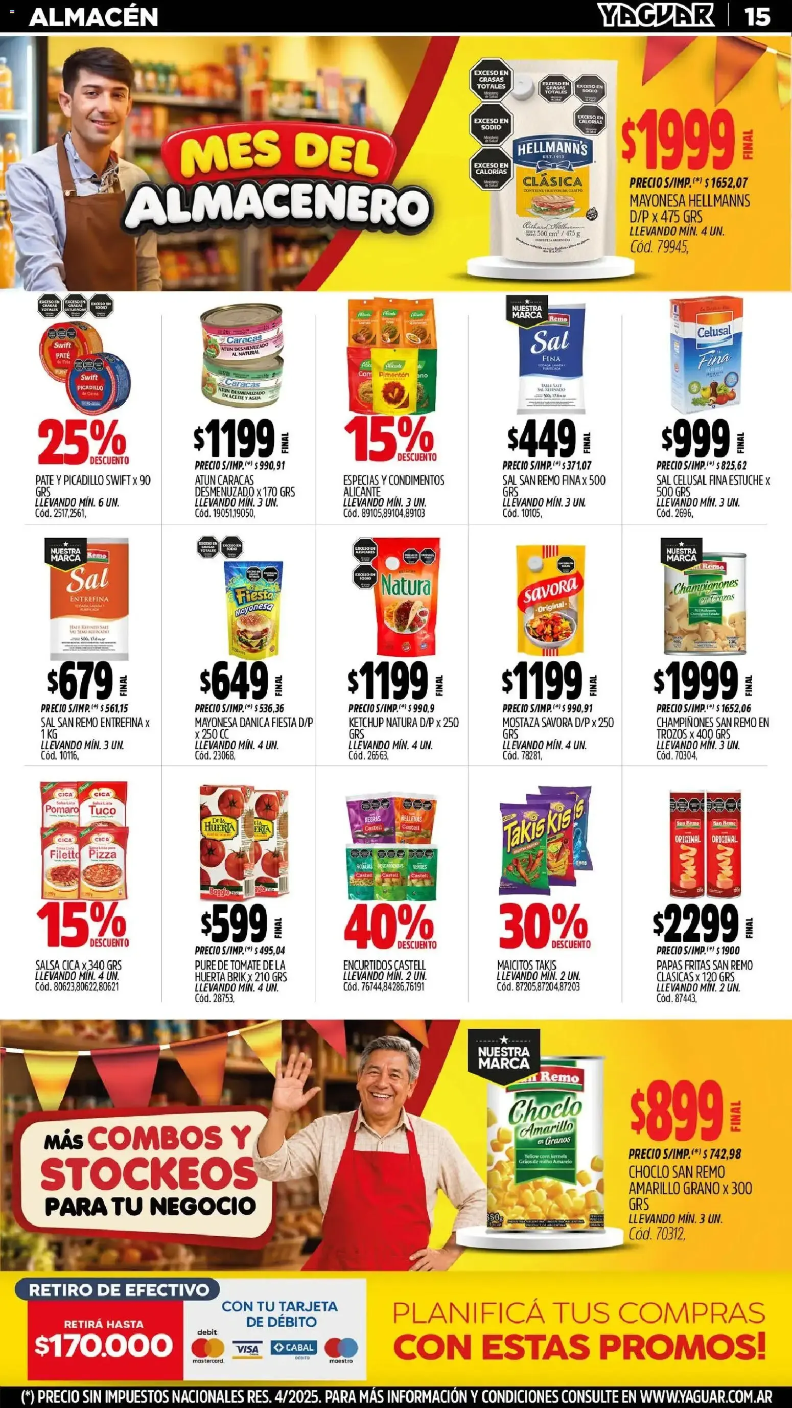 Ofertas de Mayorista Yaguar - Mes del Almacenero 31 de agosto al 6 de septiembre 2026 - Página 15 del catálogo