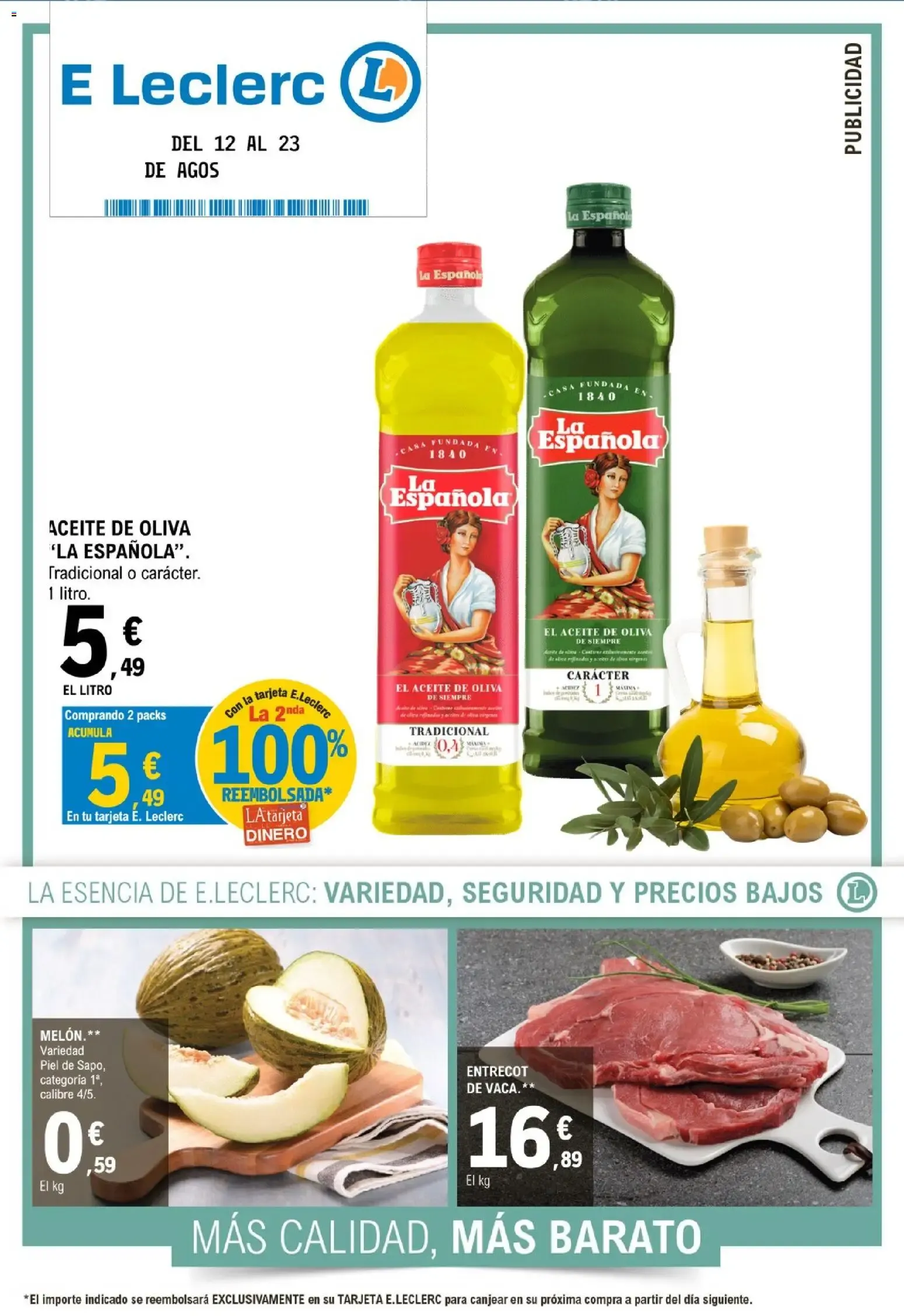 Catálogo de E Leclerc del 12 al 23 de agosto 12 de agosto al 23 de agosto 2026 - Página 1