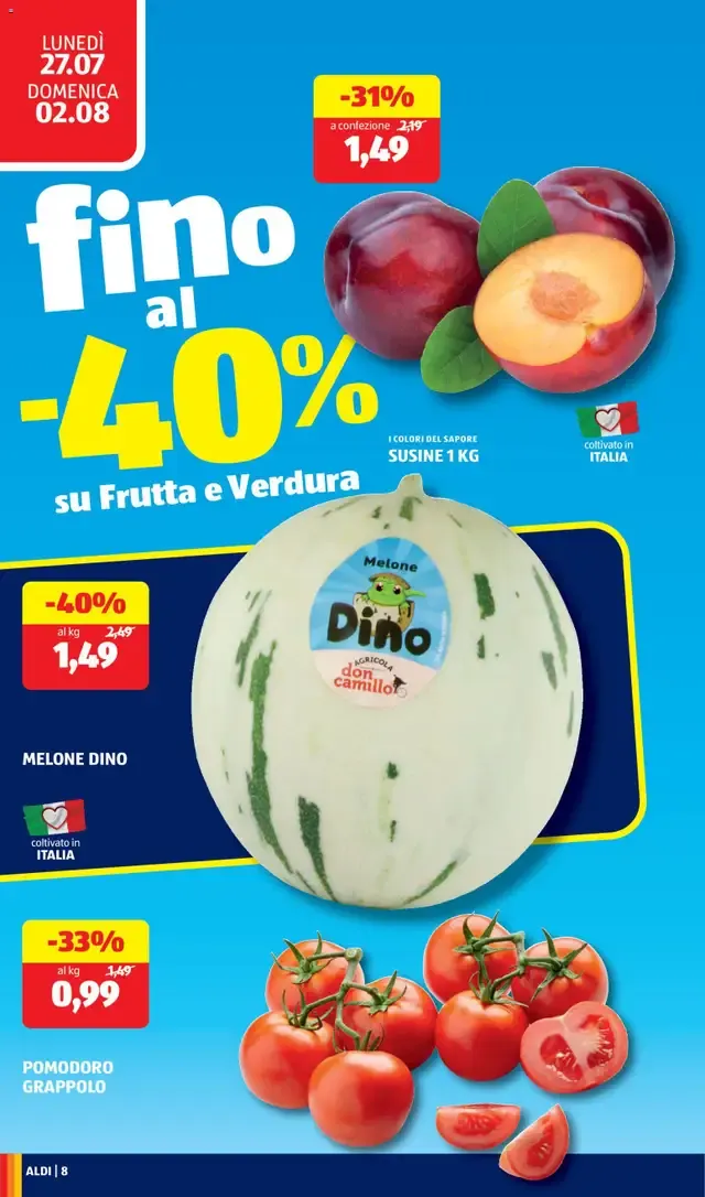 Aldi volantino - scopri il nuovo volantino valido dal 27/07/2026 ⭐️ da 27 luglio a 2 agosto di 2026 - Pagina del volantino 8