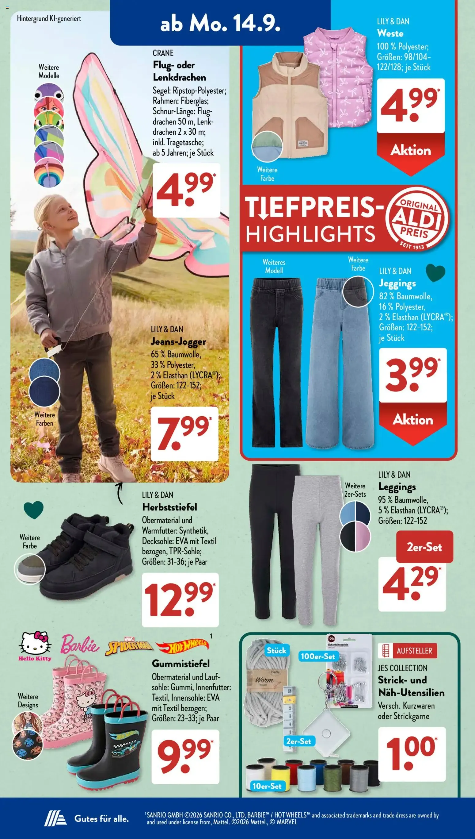 Aldi Süd Tiefpreis-Highlight von 14. September bis 19. September 2026 - Prospekt seite 6