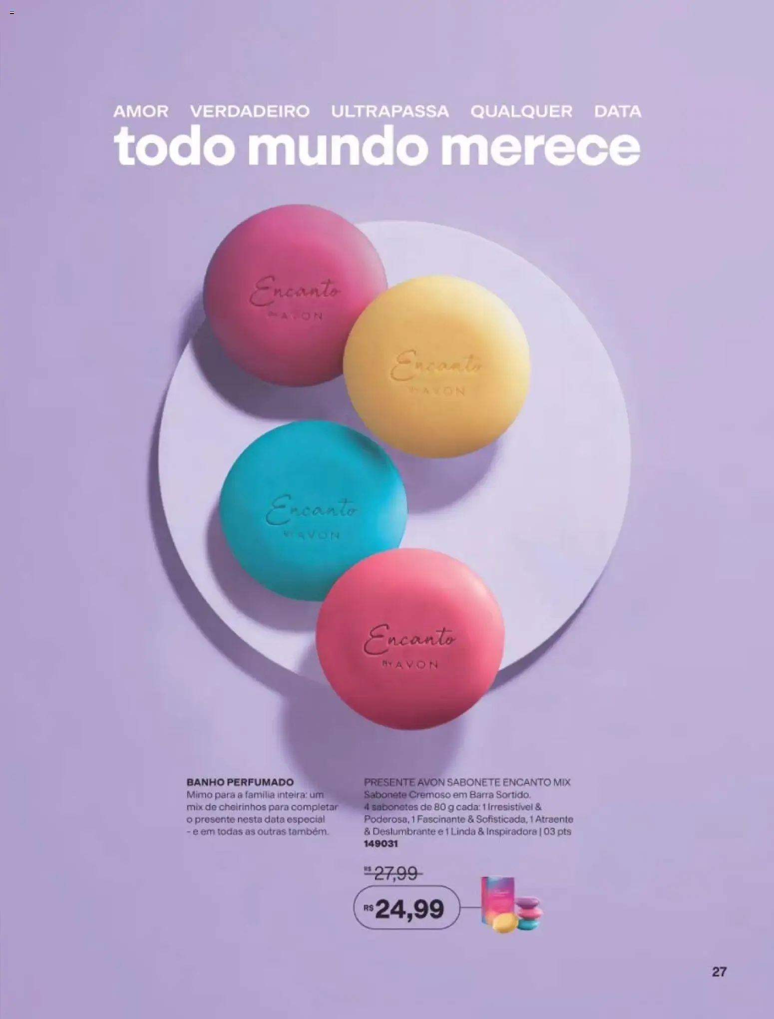 Encarte de Revista Avon folheto - Campanha 11 de 29/06/2026 | Promoção Online 29 de junho até 20 de julho 2026 - Pagina 27