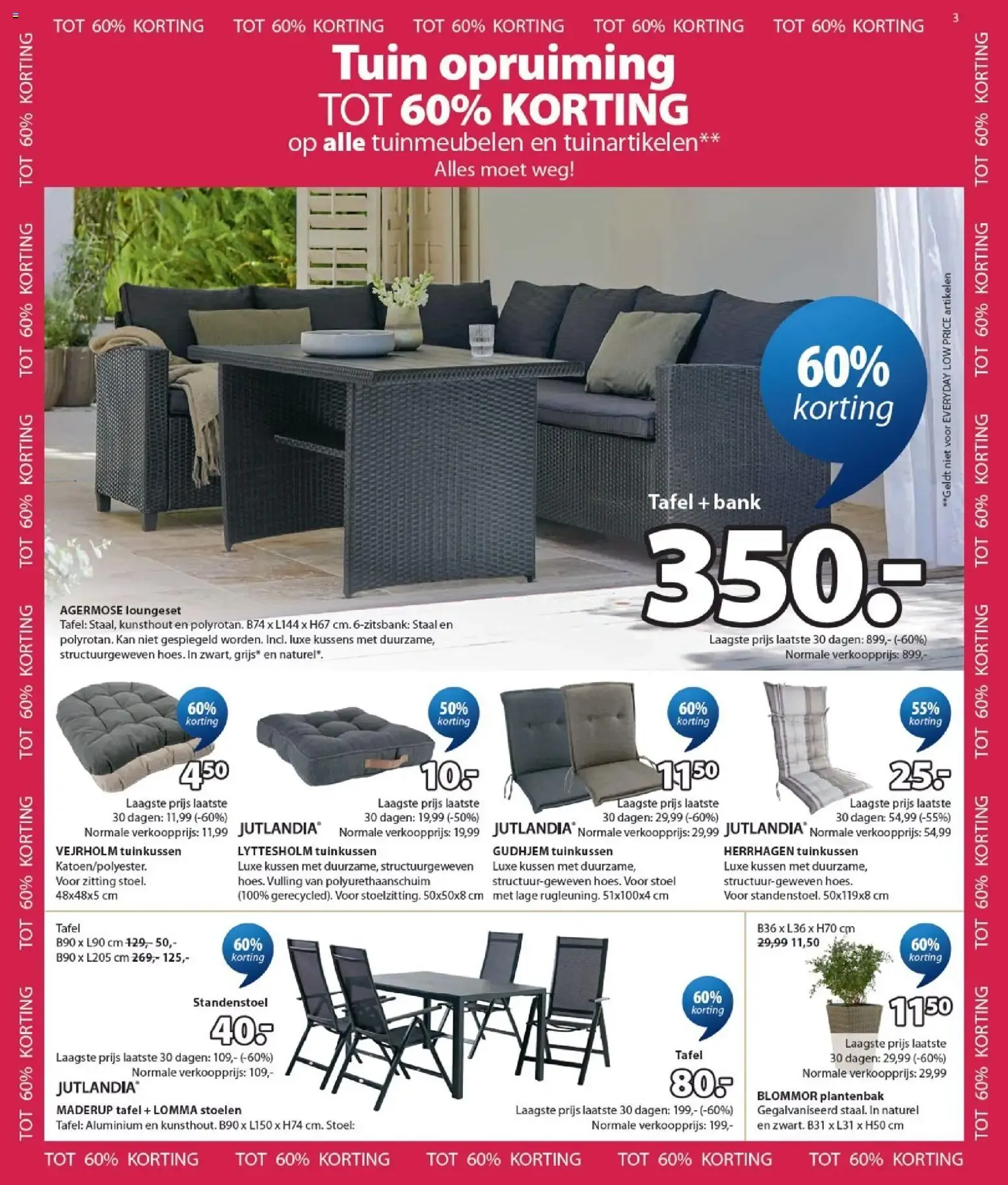 JYSK Tuin opruiming tot 60% korting van 27 juli tot 9 augustus 2026 - Folder pagina 3