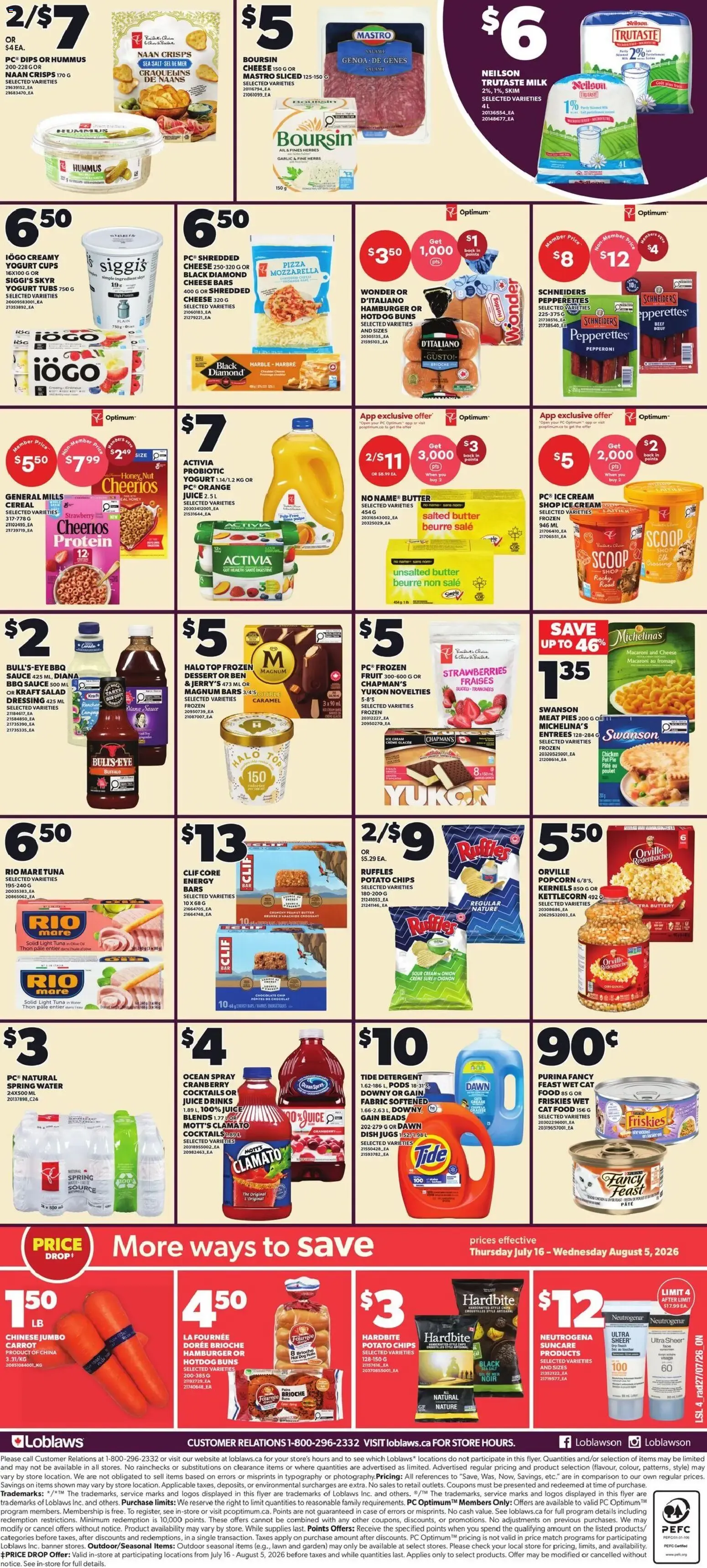 Loblaws weekly flyer / circulaire from Jul 30, 2026 > weekly specials & deals from July 30 to August 5 2026 - flyer page 2
