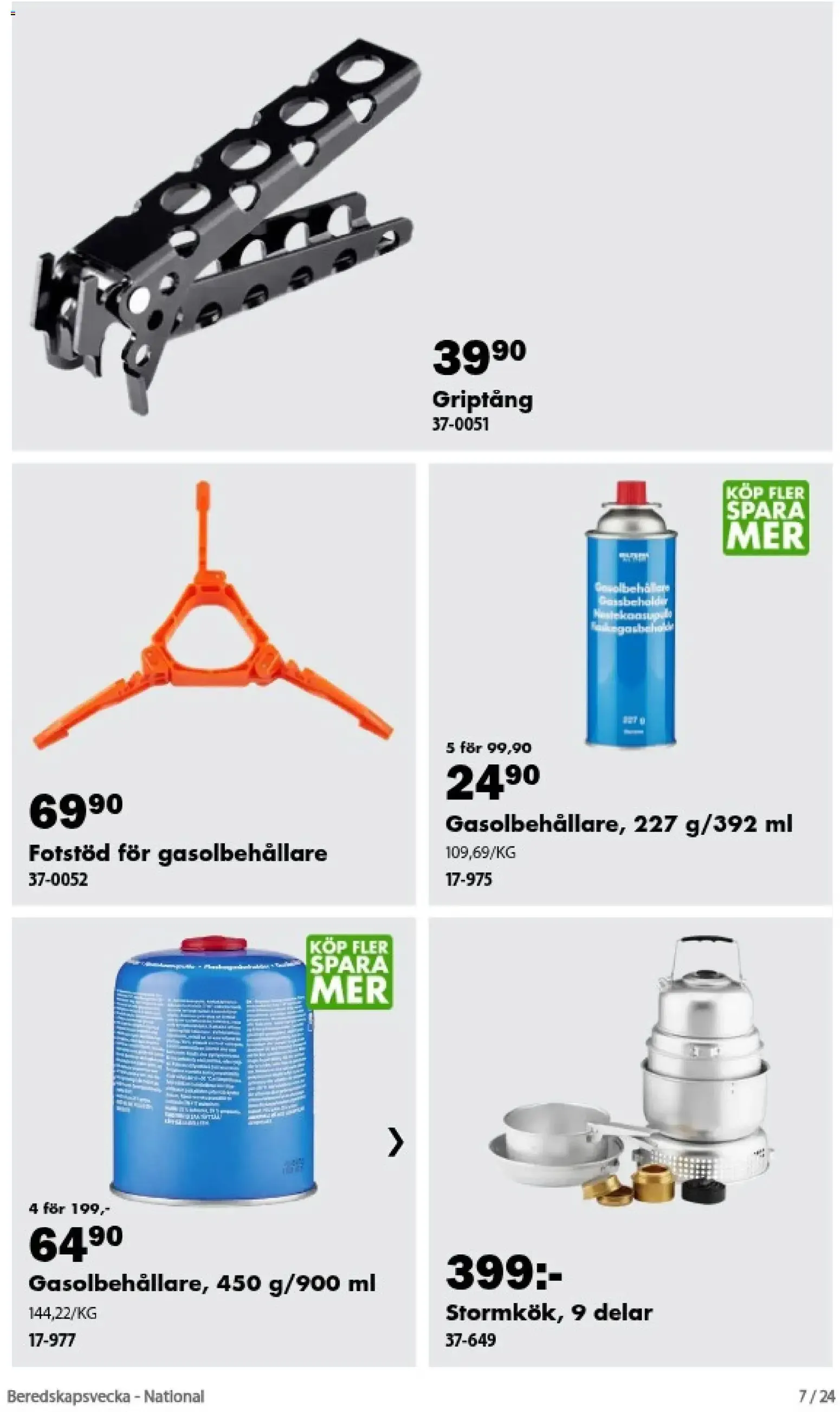 Biltema: Beredskapsvecka. Bli förberedd med våra krisprodukter. från 20 september till 15 oktober 2026 - Reklamblad sidor 7