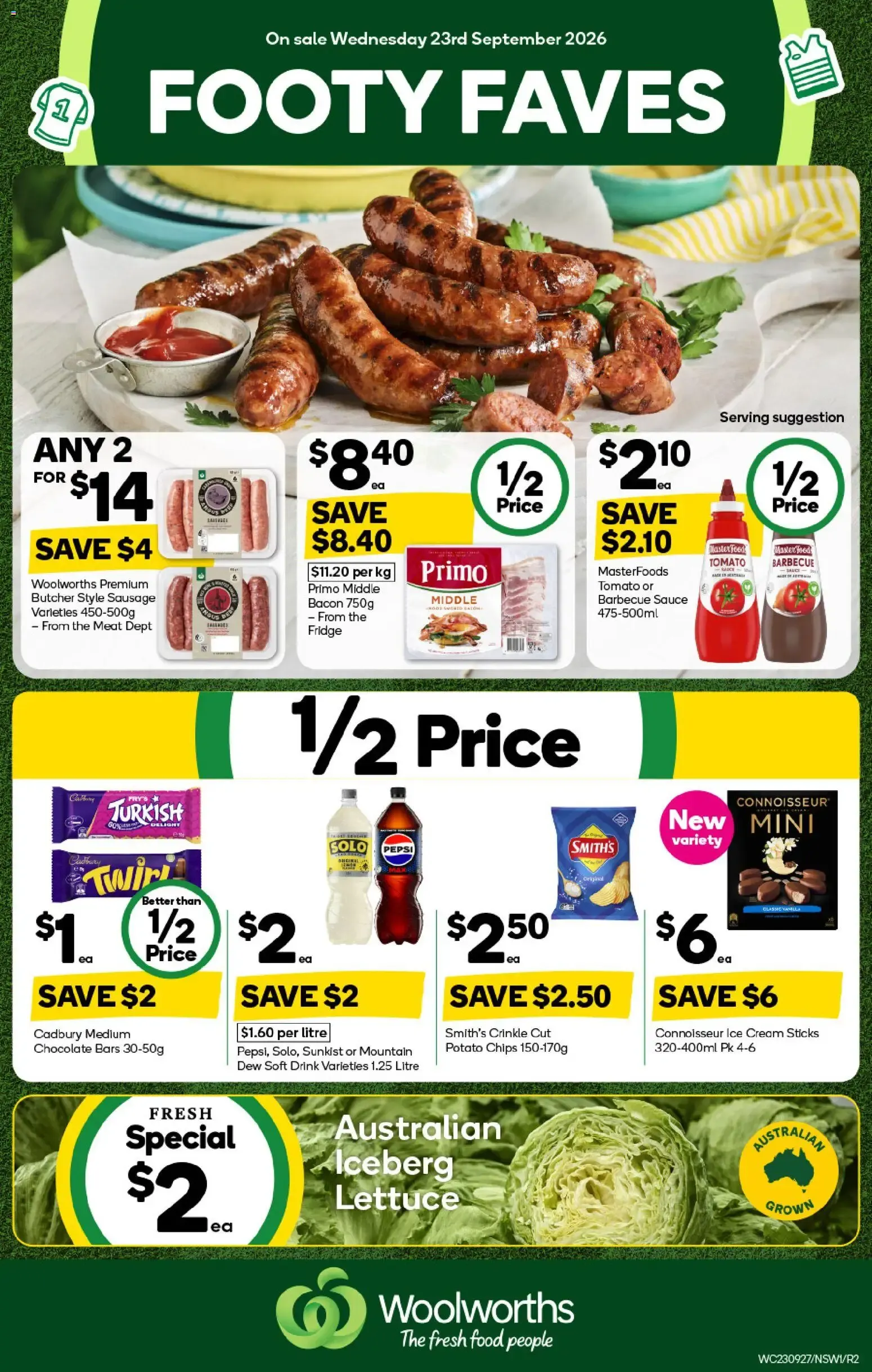 FOOTY FAVES - Catalogue valid from 23 September to 29 September 2026 - page 1