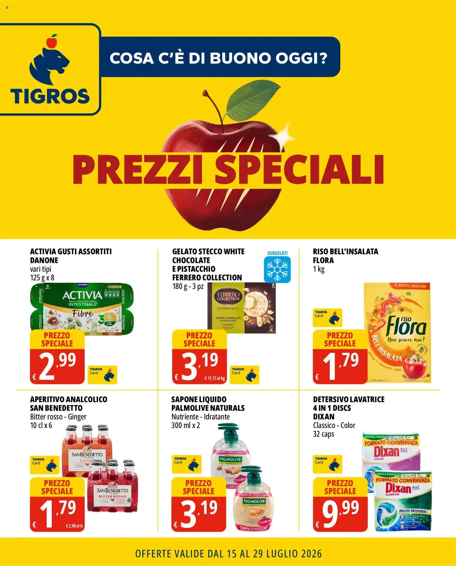TIGROS Prezzi Speciali da 15 luglio a 29 luglio di 2026 - Pagina del volantino 1
