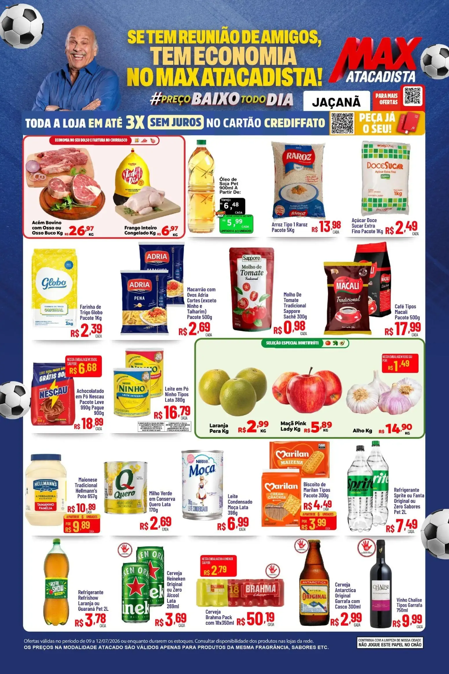 Encarte de Max Atacadista ofertas FDS de 09/07/2026 | Promoções Online 9 de julho até 12 de julho 2026 - Pagina 1