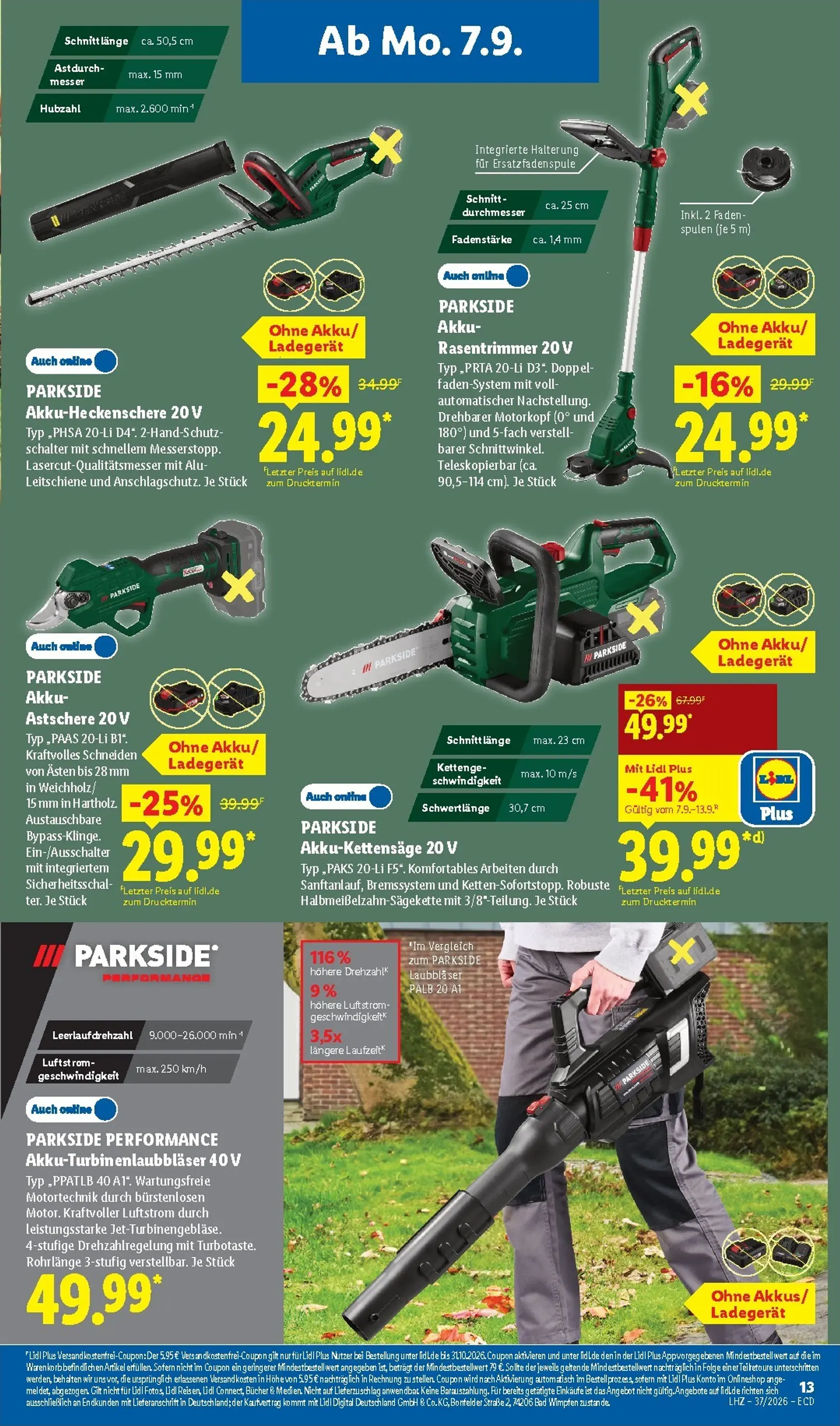 Lidl - Nonfood Prospekt nächste Woche – von Montag 07.09.2026 bis Samstag 12.09.2026 von 7. September bis 12. September 2026 - Prospekt seite 9