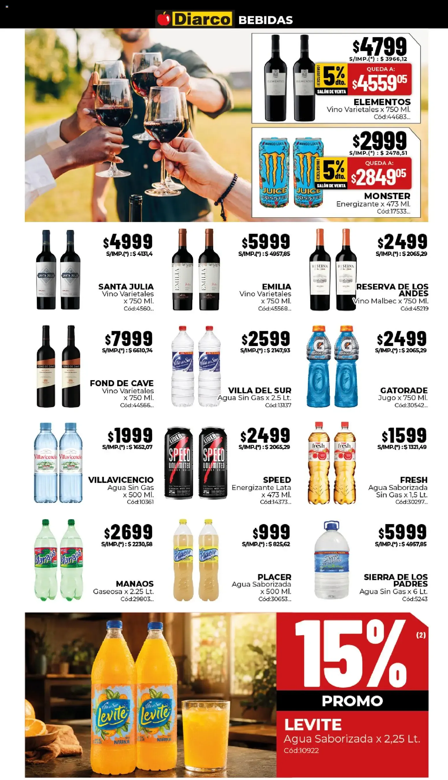 Ofertas de Diarco: Ofertas válidas del 20/07 al 24/07 20 de julio al 24 de julio 2026 - Página 8 del catálogo