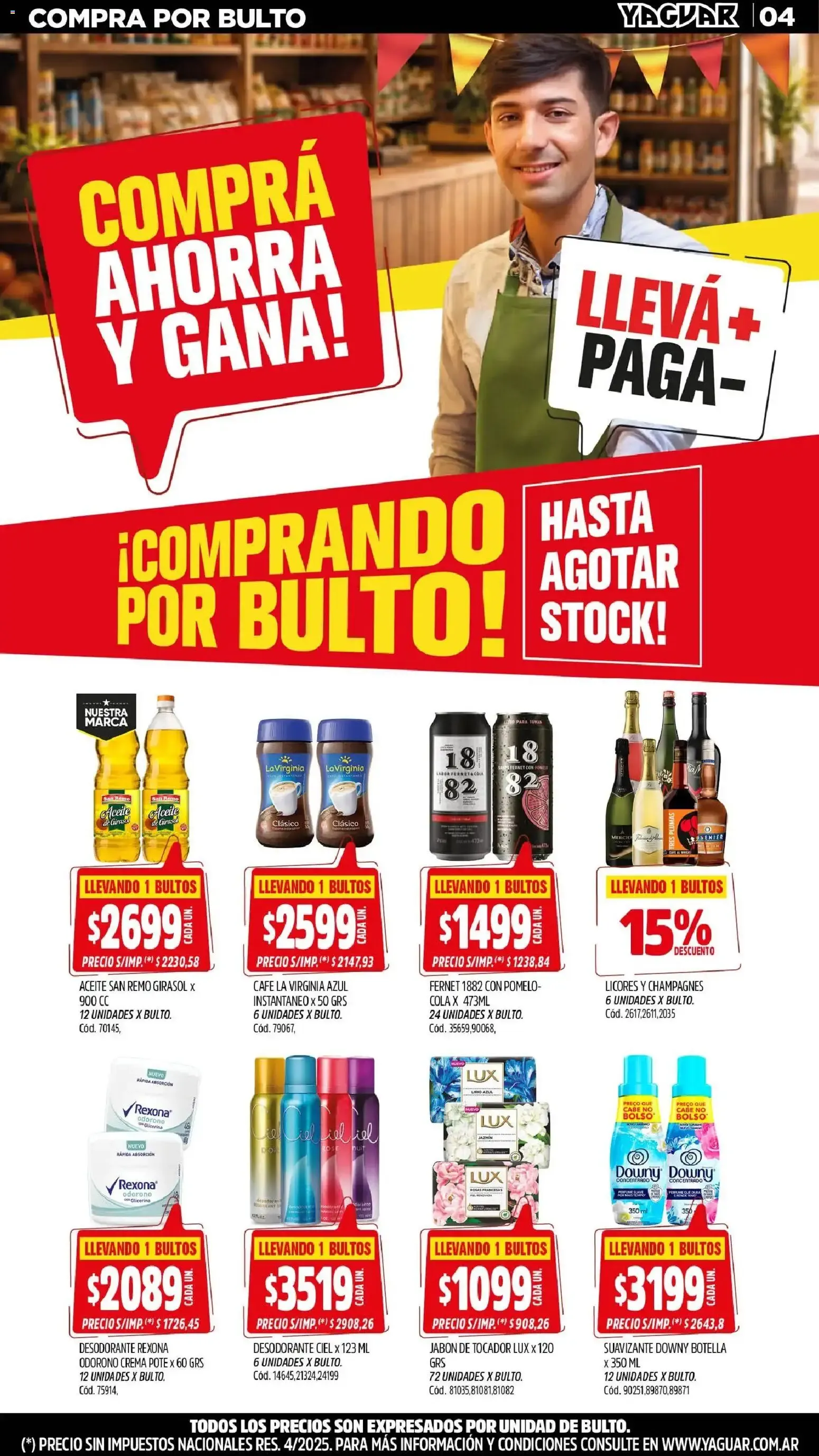 Ofertas de Mayorista Yaguar - Mes del Almacenero - San Juan 31 de agosto al 5 de septiembre 2026 - Página 4 del catálogo