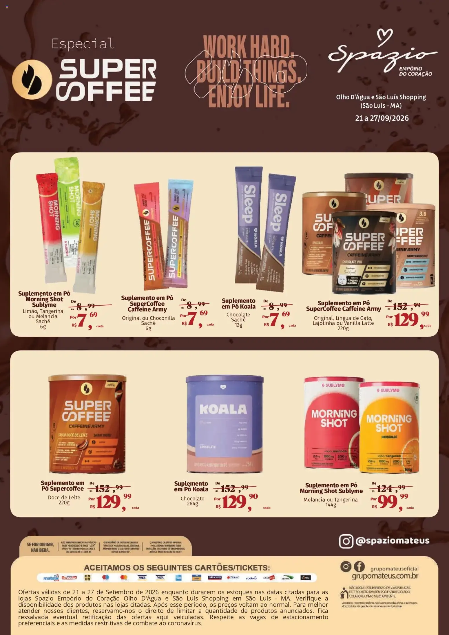Mateus ofertas Especial Super Coffe de 21/09/2026 | Promoções Online