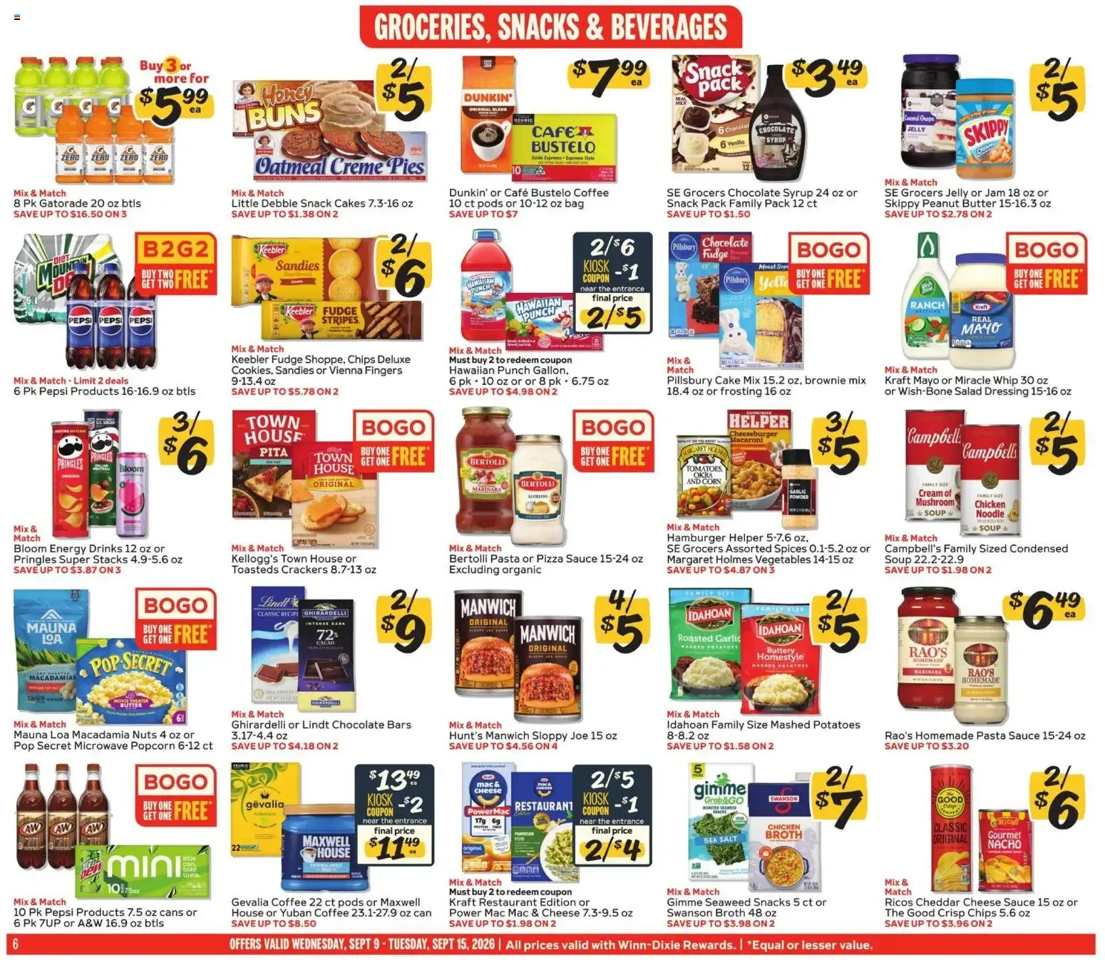 Weekly ad Winn Dixie Weekly Ad (09/09 - 09/15 2026) - Flyer from September 9 to September 15 2026 - Page 6