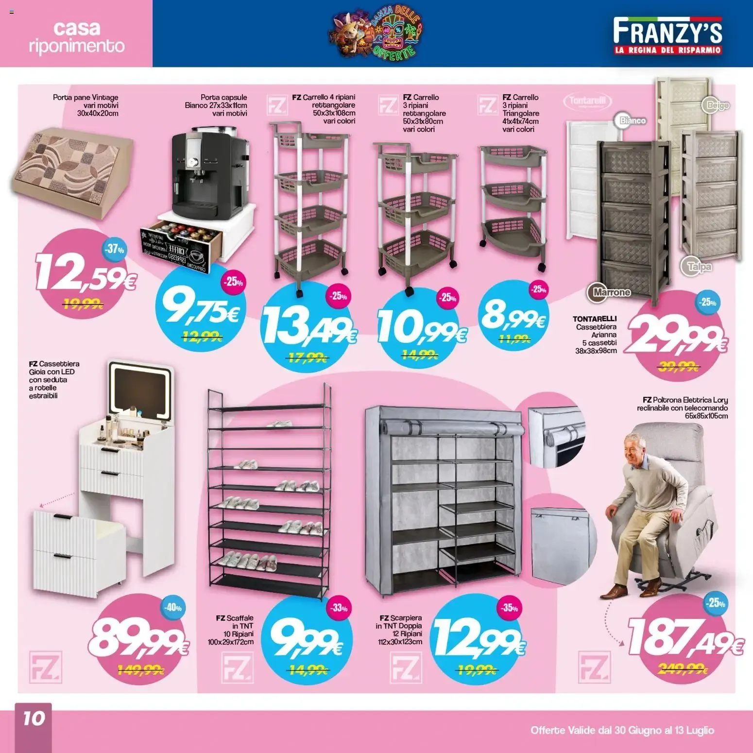 Franzy's - La Regina del Risparmio da 30 giugno a 13 luglio di 2026 - Pagina del volantino 10