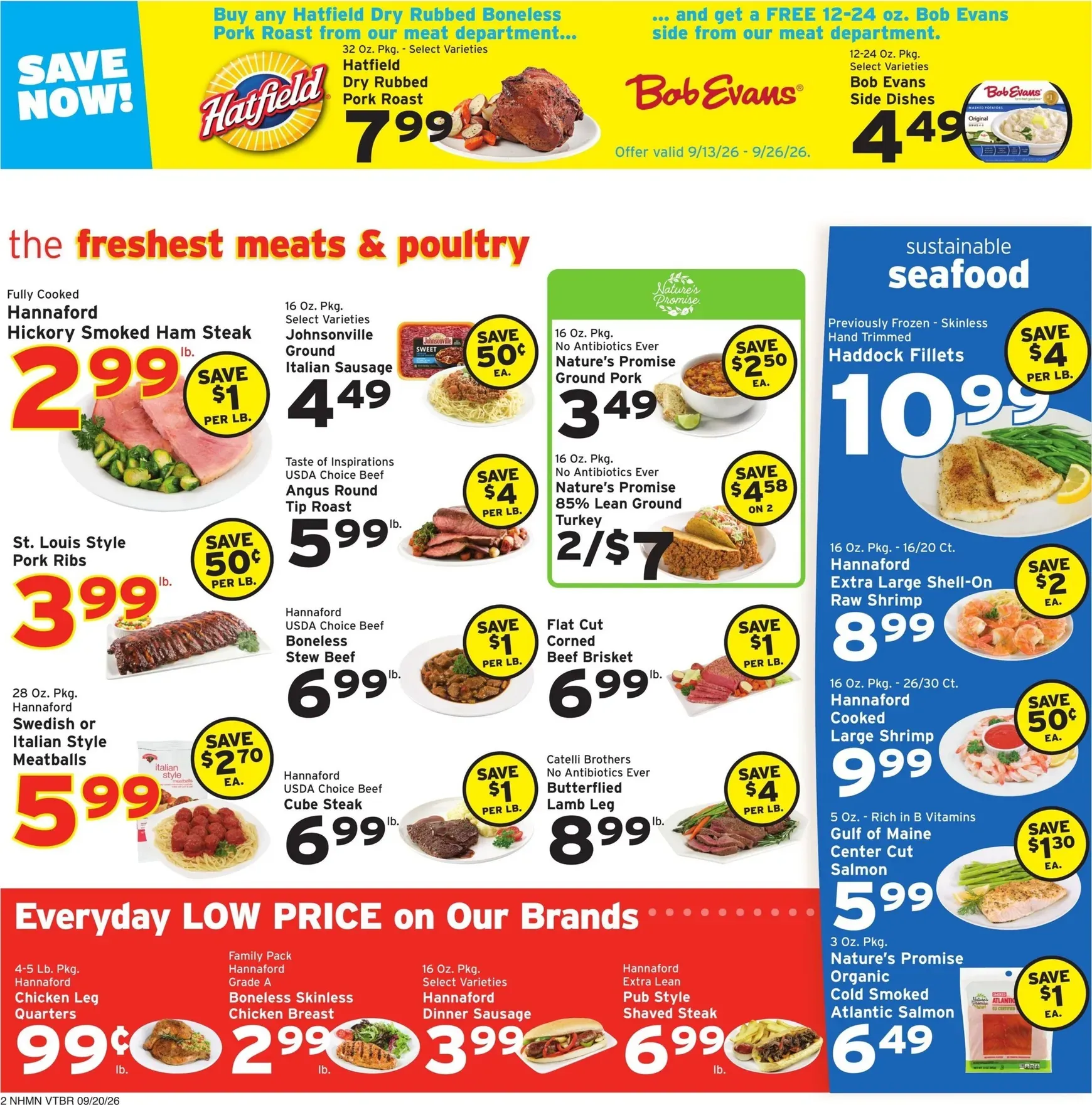 Weekly promotion Current Hannaford leaflet valid from Sunday 09/20/2026 to Saturday 09/26/2026 spanning from September 20 to September 26 2026 - Page 2 for Catalogue 365