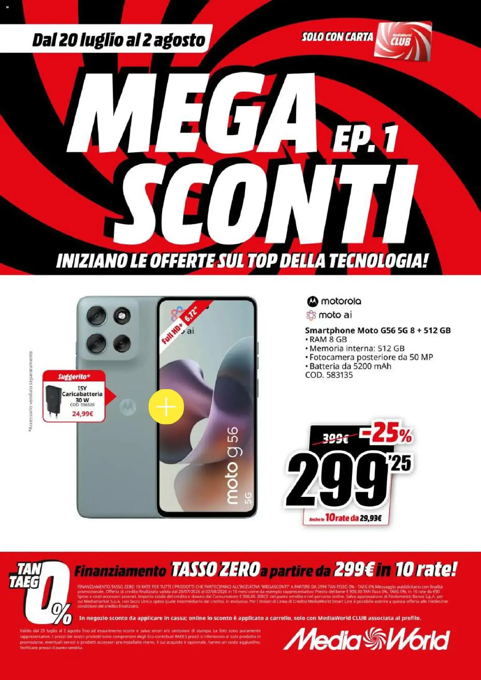 Nuovo Media World volantino Sconti dal 20/07/2026 > offerte anteprima 🛍️ da 20 luglio a 2 agosto di 2026 - Pagina del volantino 20