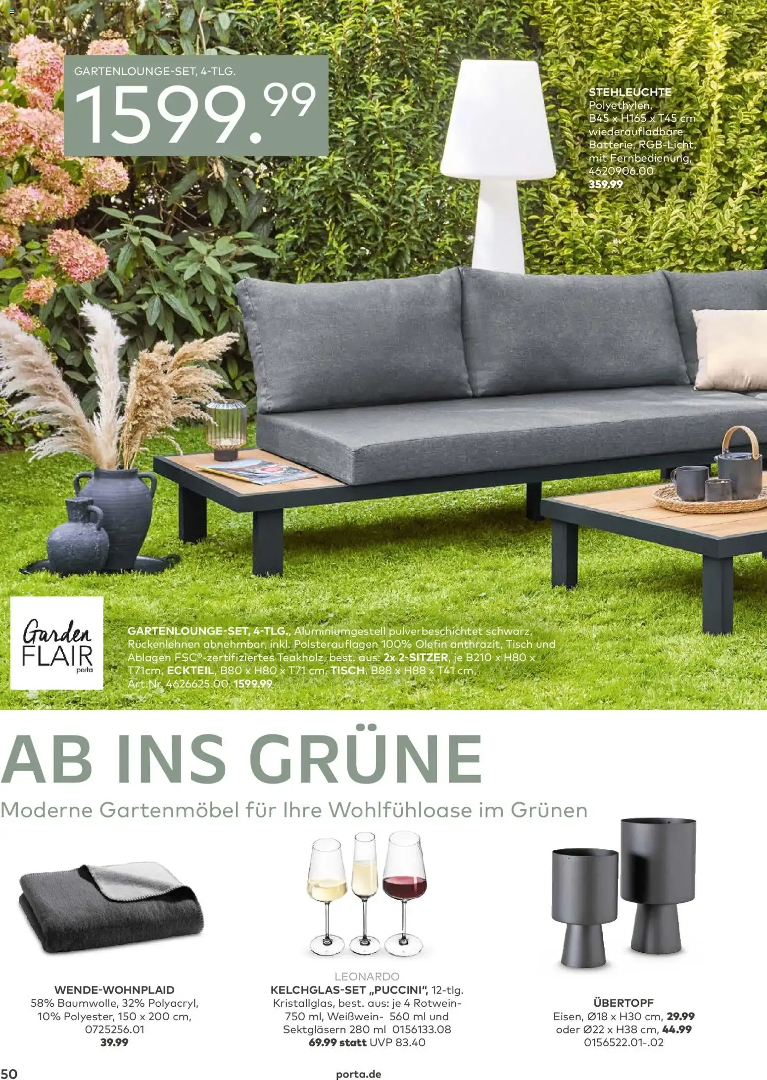 Porta! Gartenmöbel Katalog (ab 01.03.2026) zum Blättern von 1. März bis 31. August 2026 - Prospekt seite 49