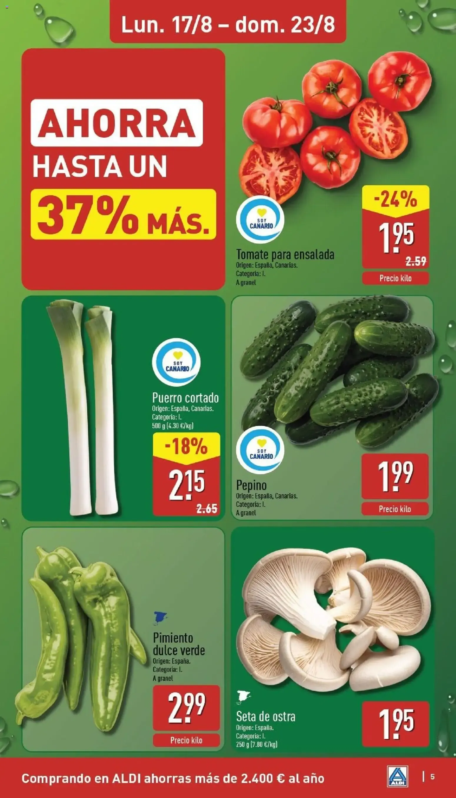 Catálogo de Aldi: Frescura a precios para tirarse a la piscina 17 de agosto al 23 de agosto 2026 - Página 5