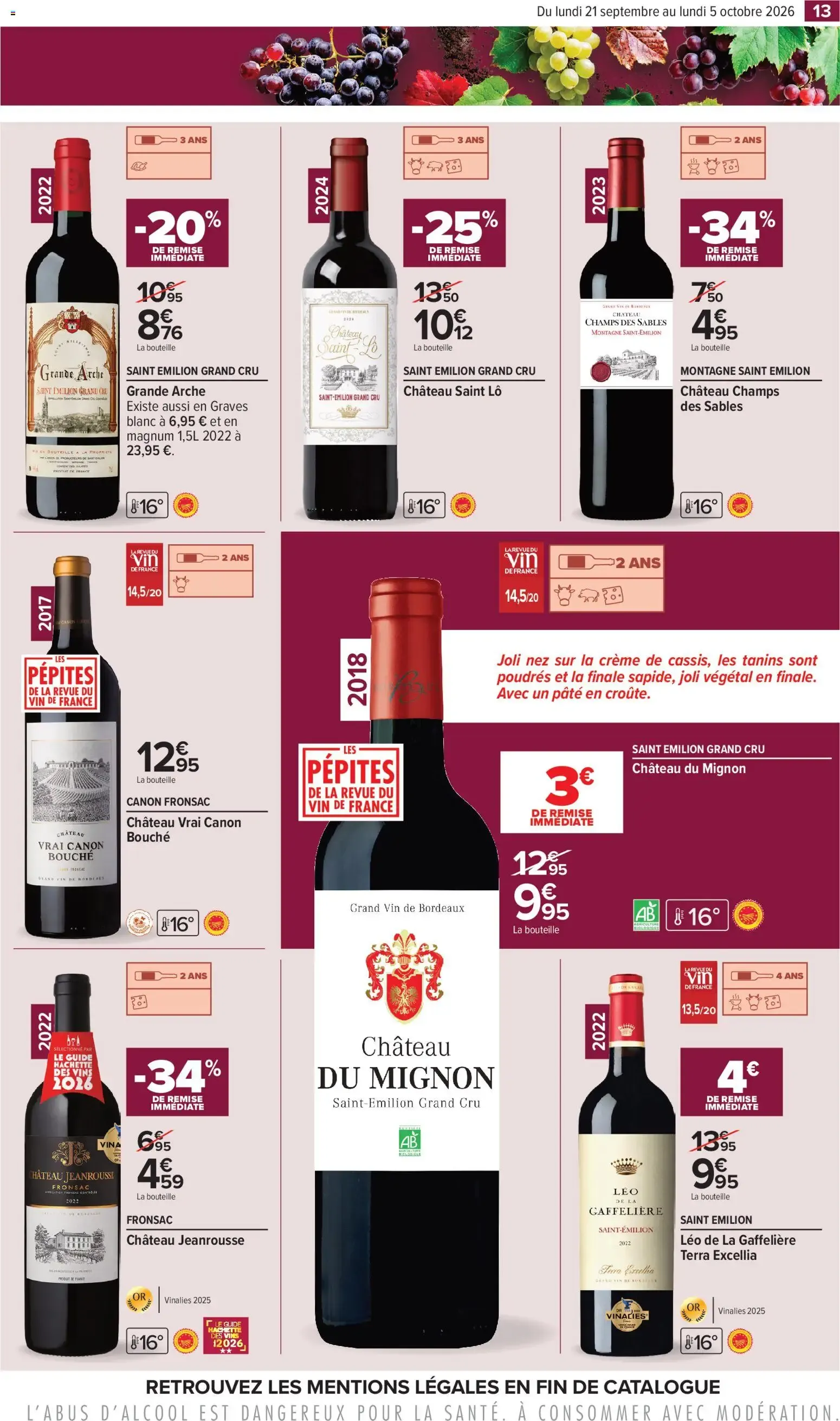 Carrefour Foire aux vins d automne à partir du 21/09/2026 - promo en ligne du 21 septembre au 5 octobre 2026 - Catalogue page 12