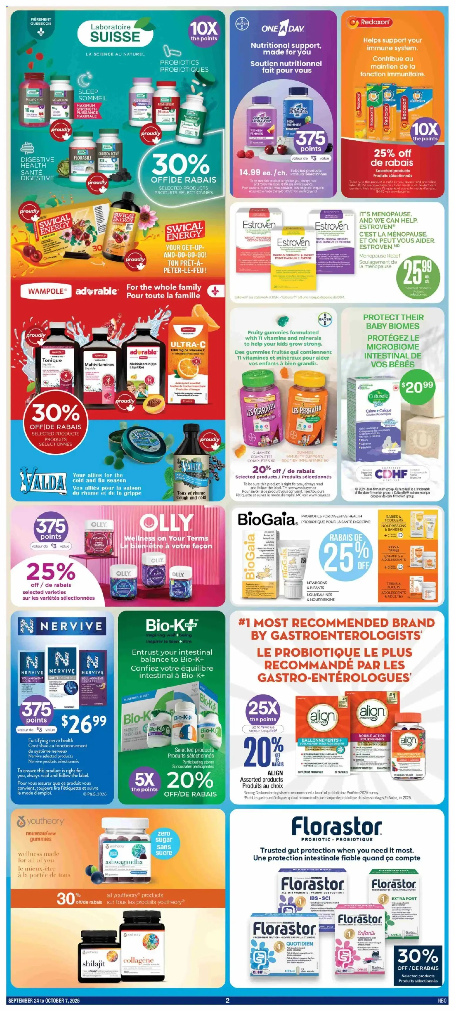 Jean Coutu - Natural products booklet from Sep 24, 2026 > weekly specials & deals from September 24 to October 7 2026 - flyer page 2
