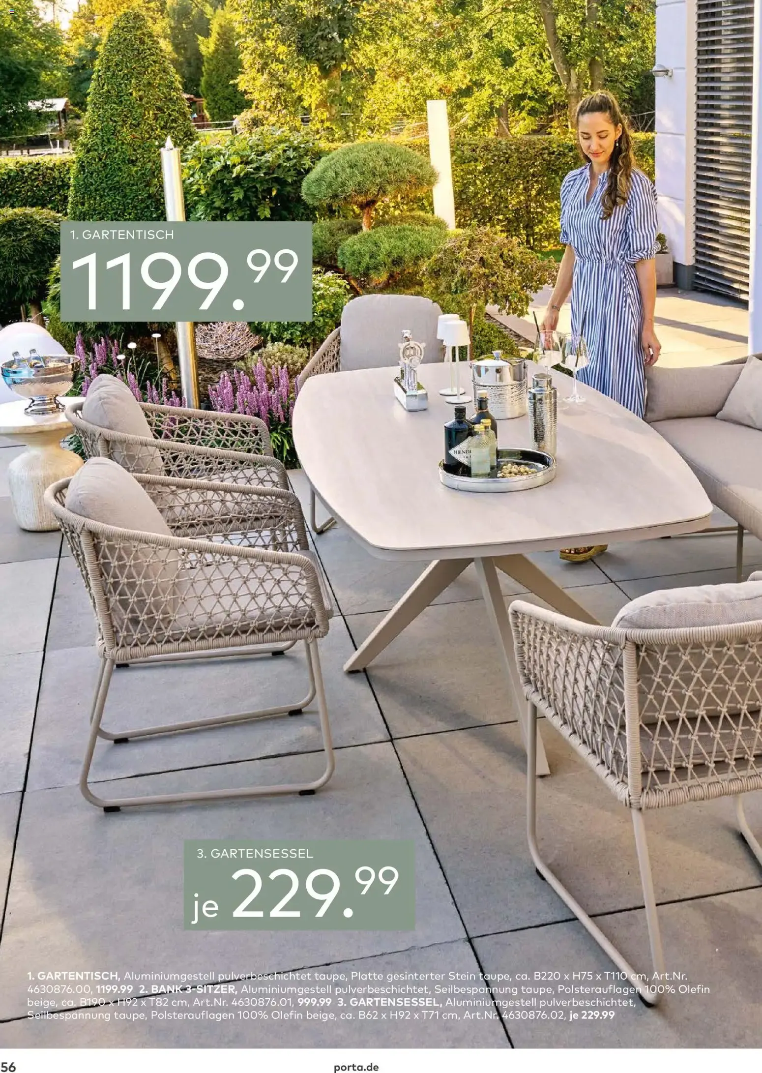 Porta! Gartenmöbel Katalog (ab 01.03.2026) zum Blättern von 1. März bis 31. August 2026 - Prospekt seite 55