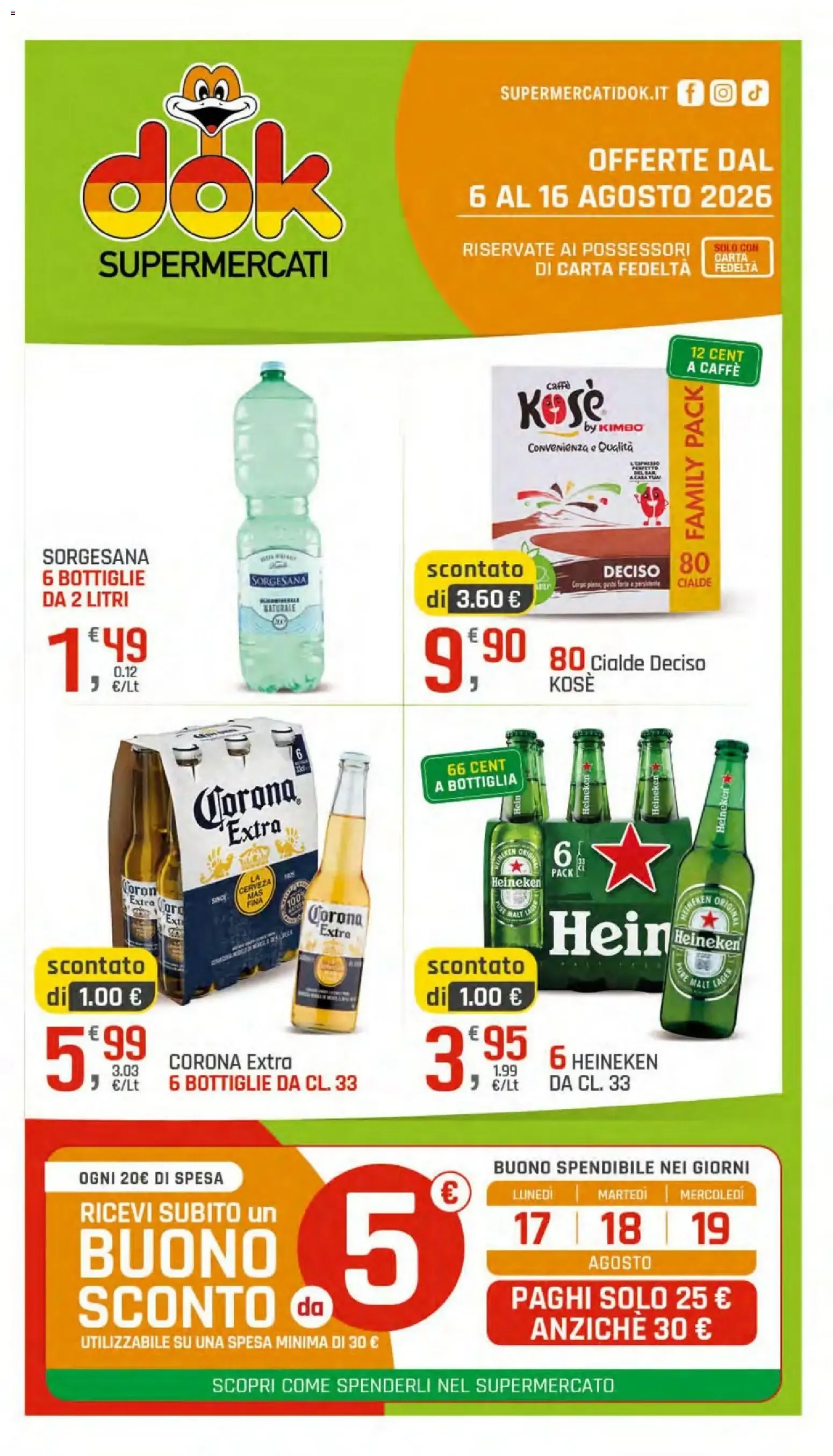 Nuovo DOK volantino dal 06/08/2026 > offerte anteprima 🛍️ da 6 agosto a 16 agosto di 2026 - Pagina del volantino 1