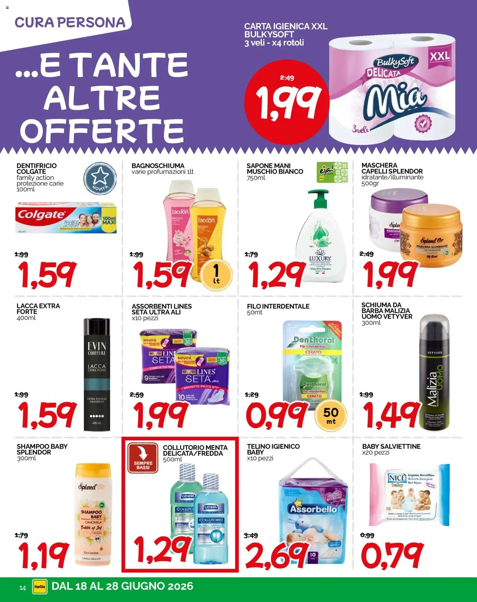 HarDis volantino dal 18/06/2026 - online Offerte da 18 giugno a 28 giugno di 2026 - Pagina del volantino 14