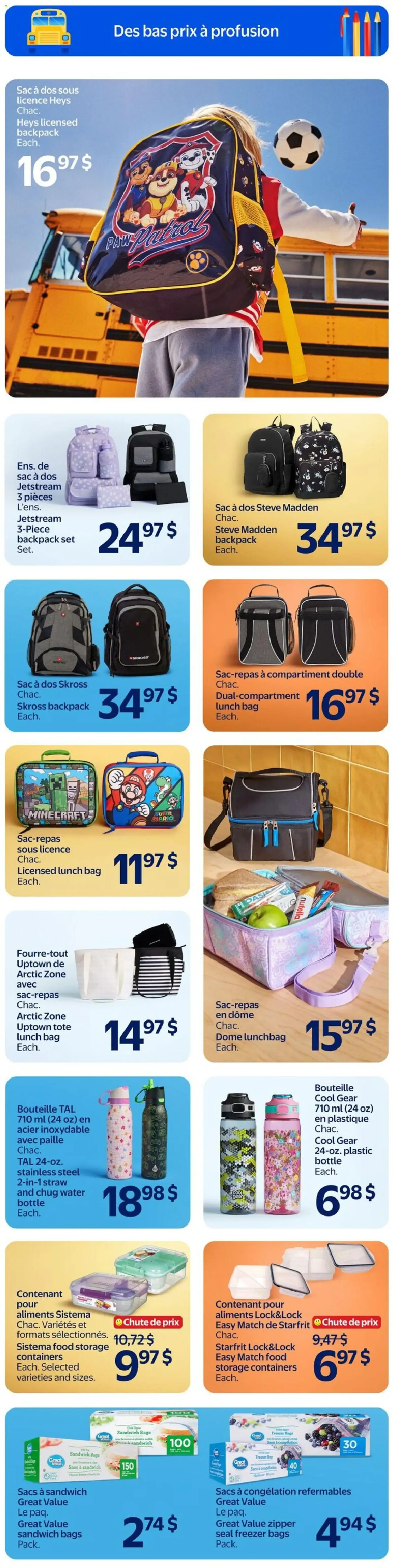 Walmart: Économisez plus. Vivez mieux. y La rentrée des classes. from August 27 to September 2 2026 - flyer page 23