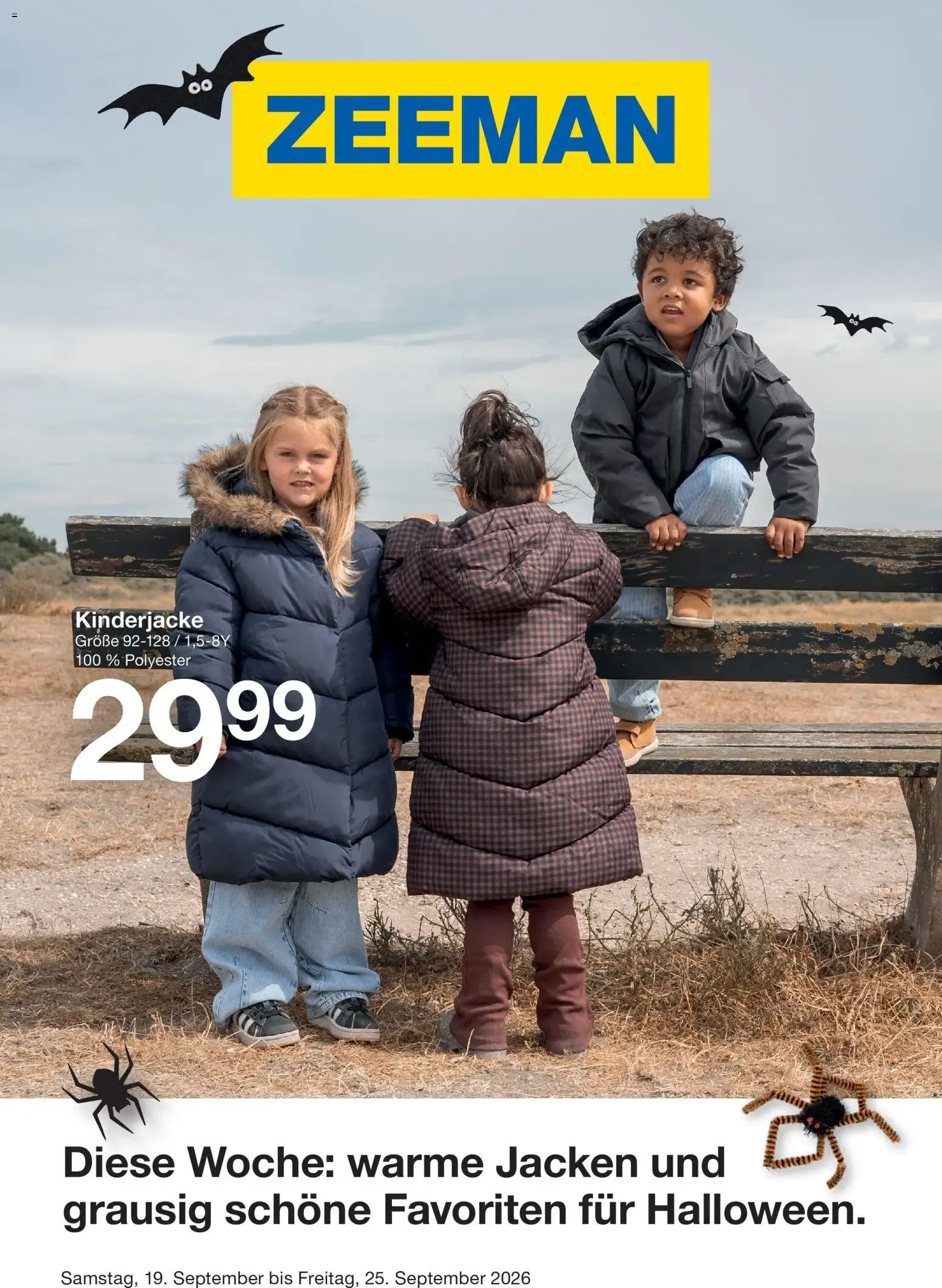 Zeeman Prospekt vom 19.09.2026 – Angebote online von 19. September bis 25. September 2026 - Prospekt seite 1