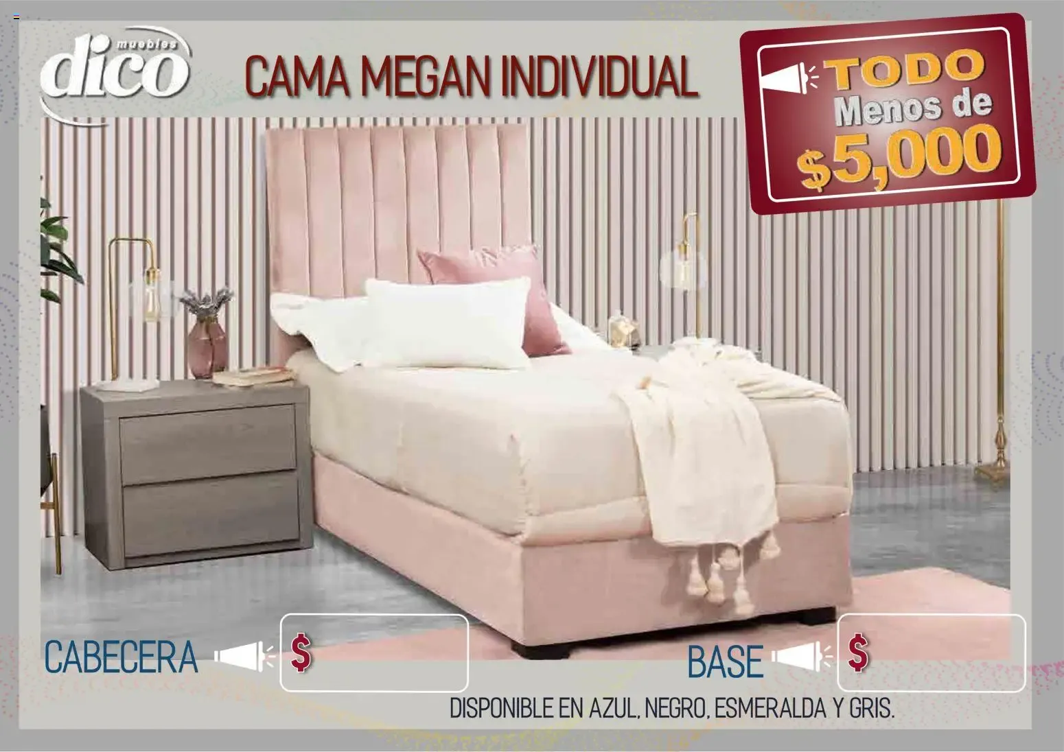 Catálogo de Muebles Dico - Todo Menos de $5,000 9 de abril al 31 de diciembre 2026 - Pagina 3