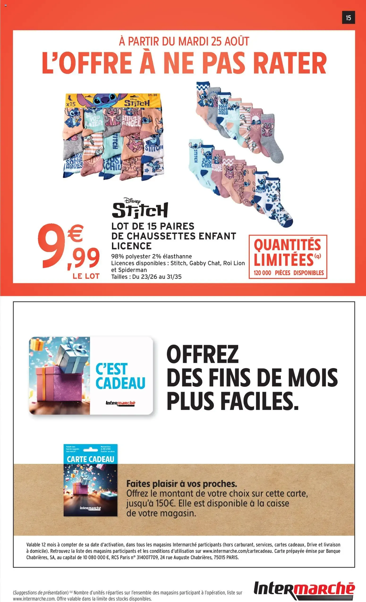 Intermarché - Découvrez nos offres spéciales rentrée à partir du 25/08/2026 - promo en ligne du 25 août au 6 septembre 2026 - Catalogue page 15