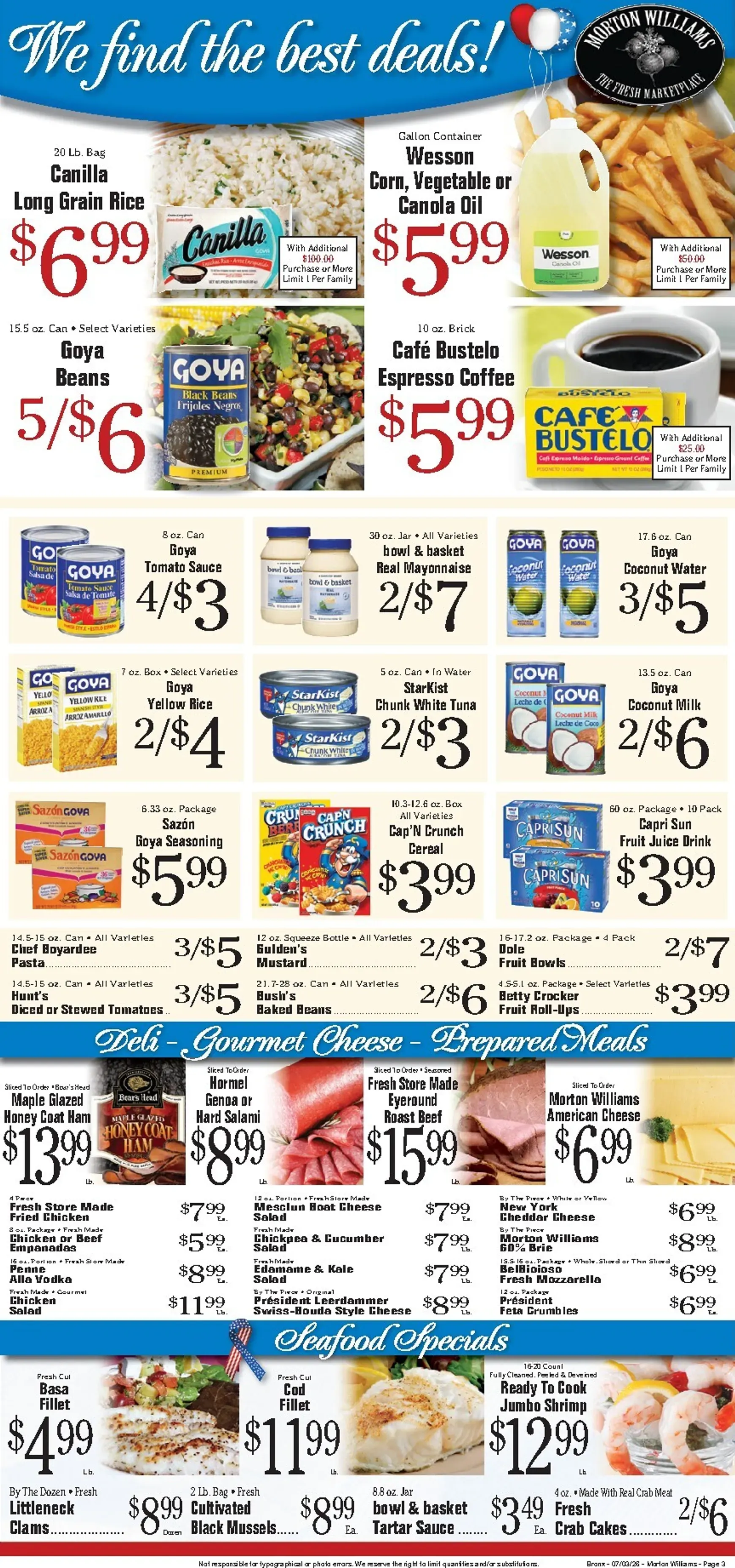 Weekly ad Happy 4th of July - Morton Williams from July 3 to July 9 2026 - Page 3