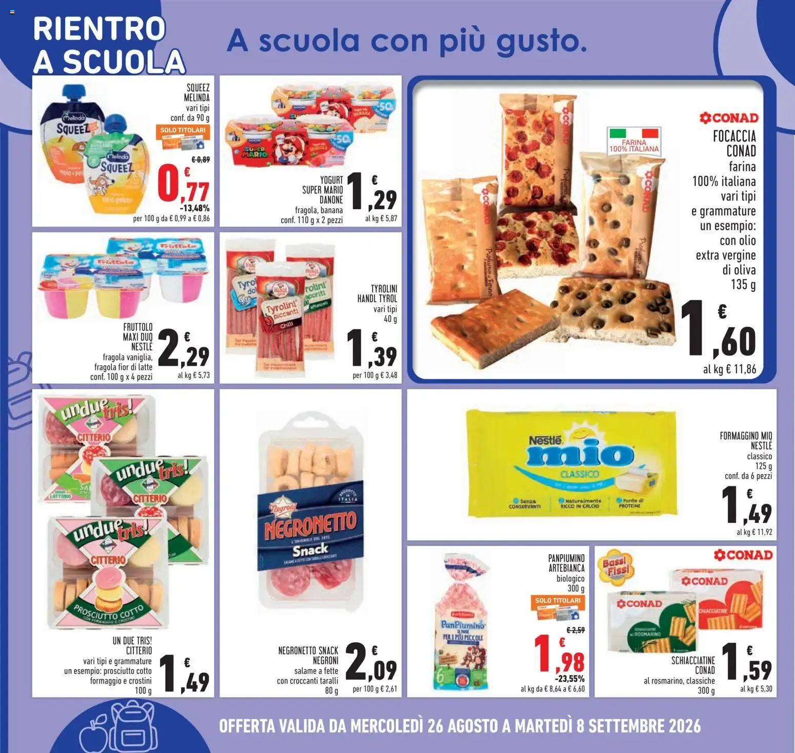 Conad Taglio Netto da 26 agosto a 8 settembre di 2026 - Pagina del volantino 10