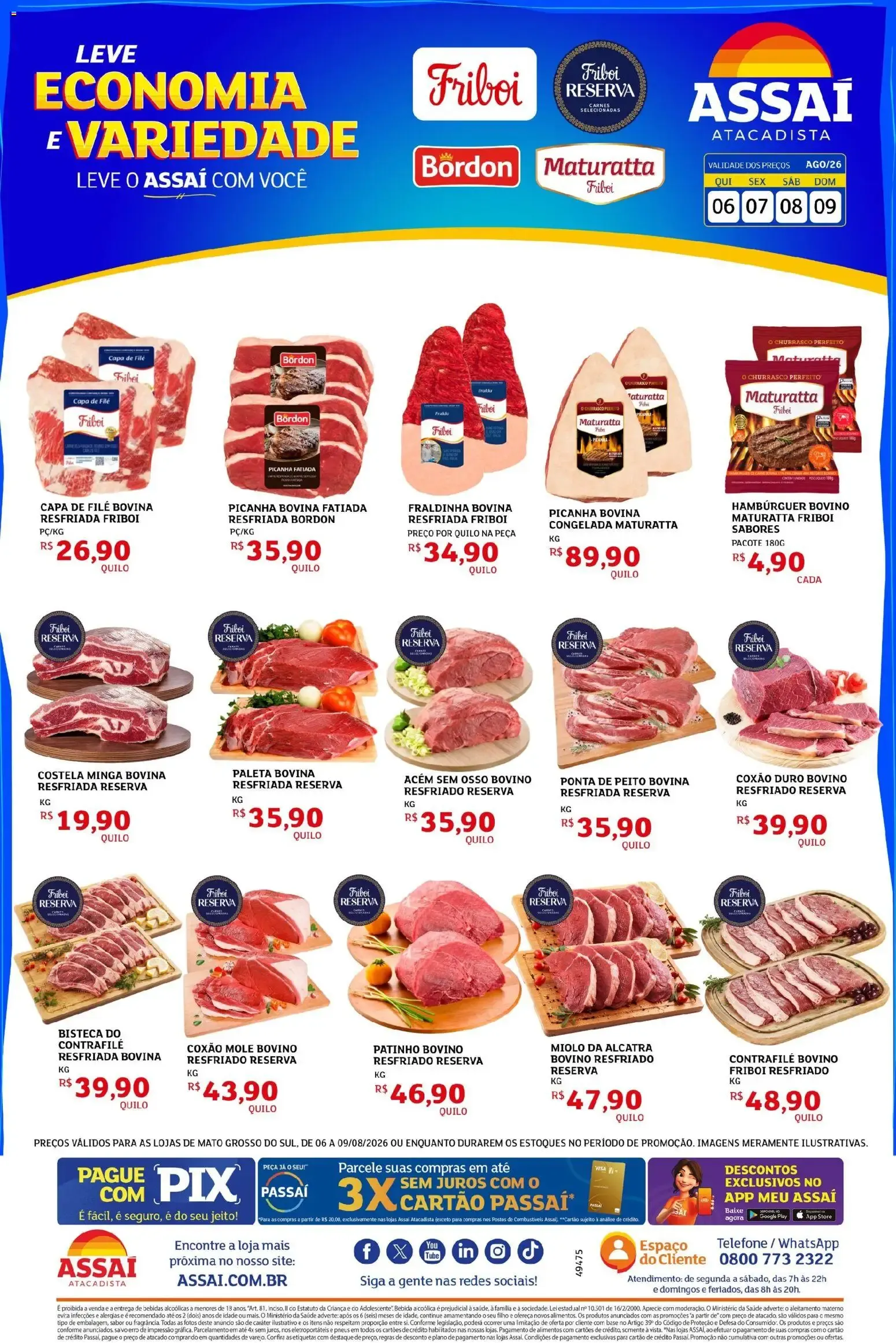 Encarte de Assaí Atacadista ofertas - MS 6 de agosto até 9 de agosto 2026 - Pagina 1
