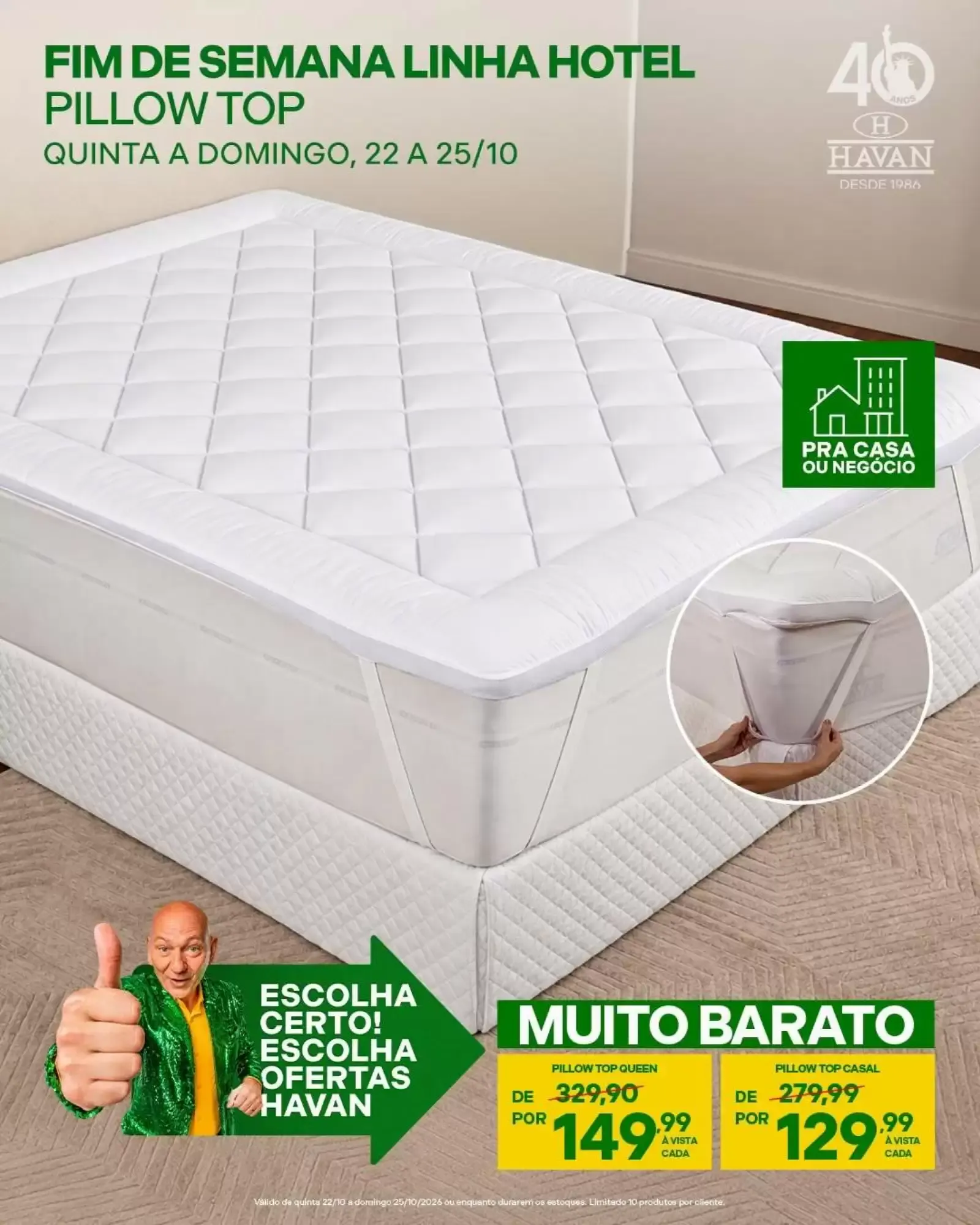 Encarte de Fim de Semana Linha Hotel Lençóis e Fronha 22 de outubro até 25 de outubro 2026 - Pagina 3