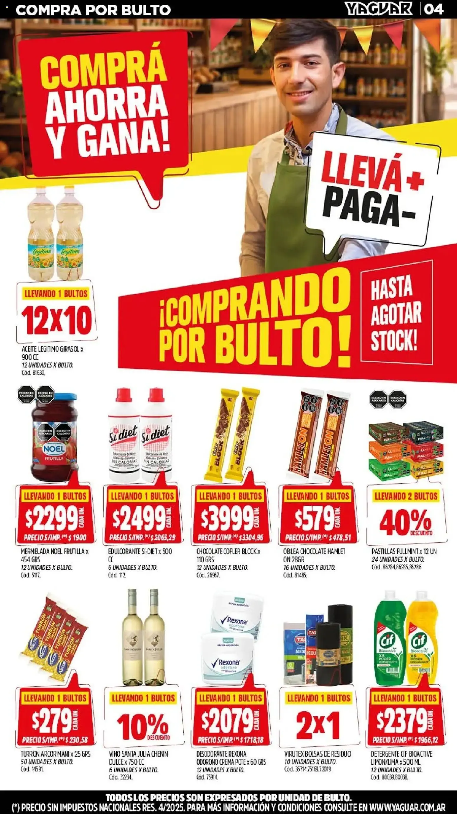 Ofertas de Mayorista Yaguar - Mes del Almacenero - P. Chacabuco 21 de septiembre al 27 de septiembre 2026 - Página 4 del catálogo