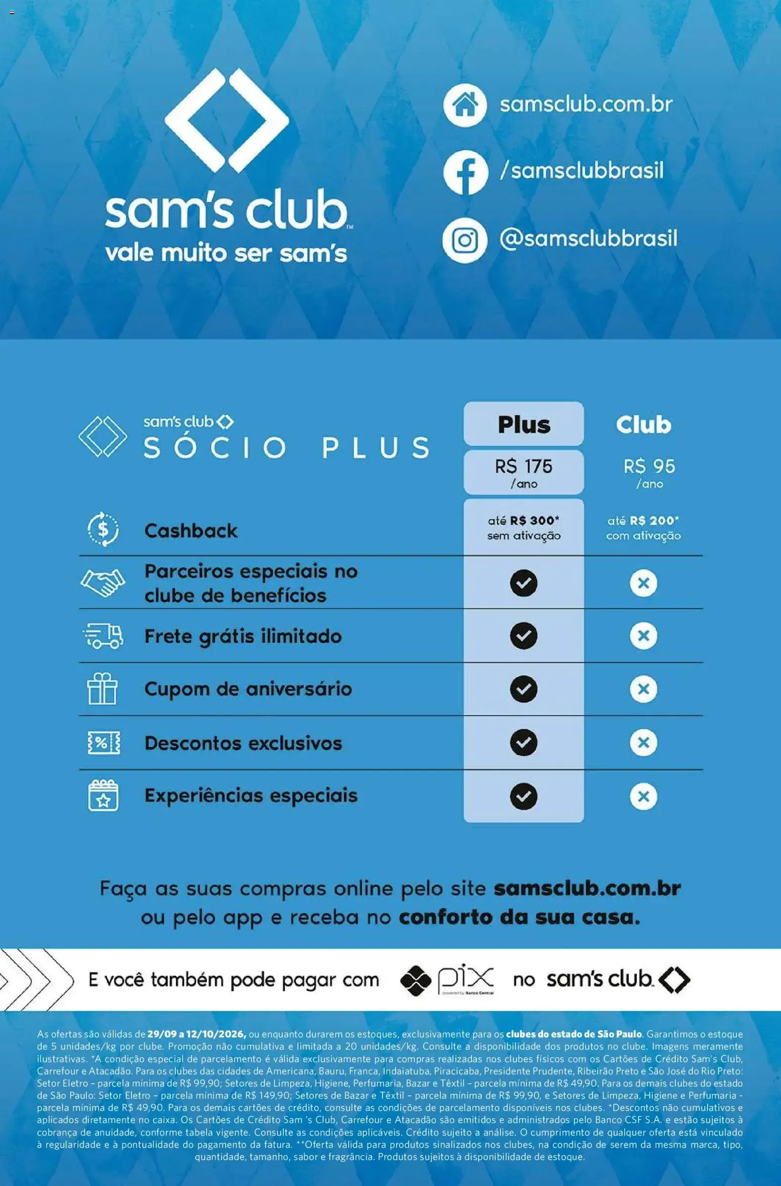 Encarte de Sam's Club - Oktober Sam's 29 de setembro até 12 de outubro 2026 - Pagina 12