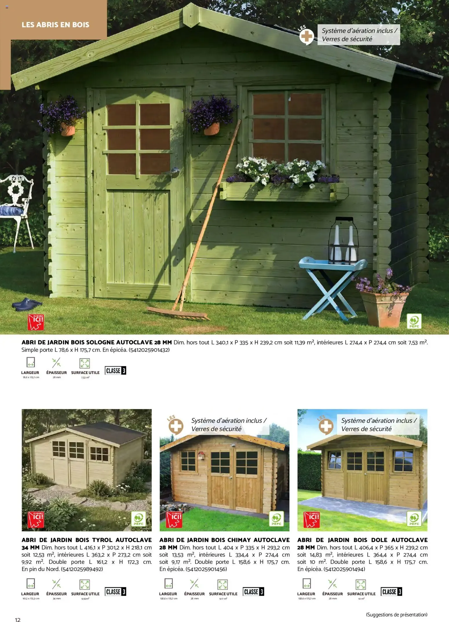 Brico Cash Catalogue abris & carports à partir du 19/08/2026 - promo en ligne du 19 août au 31 décembre 2026 - Catalogue page 12