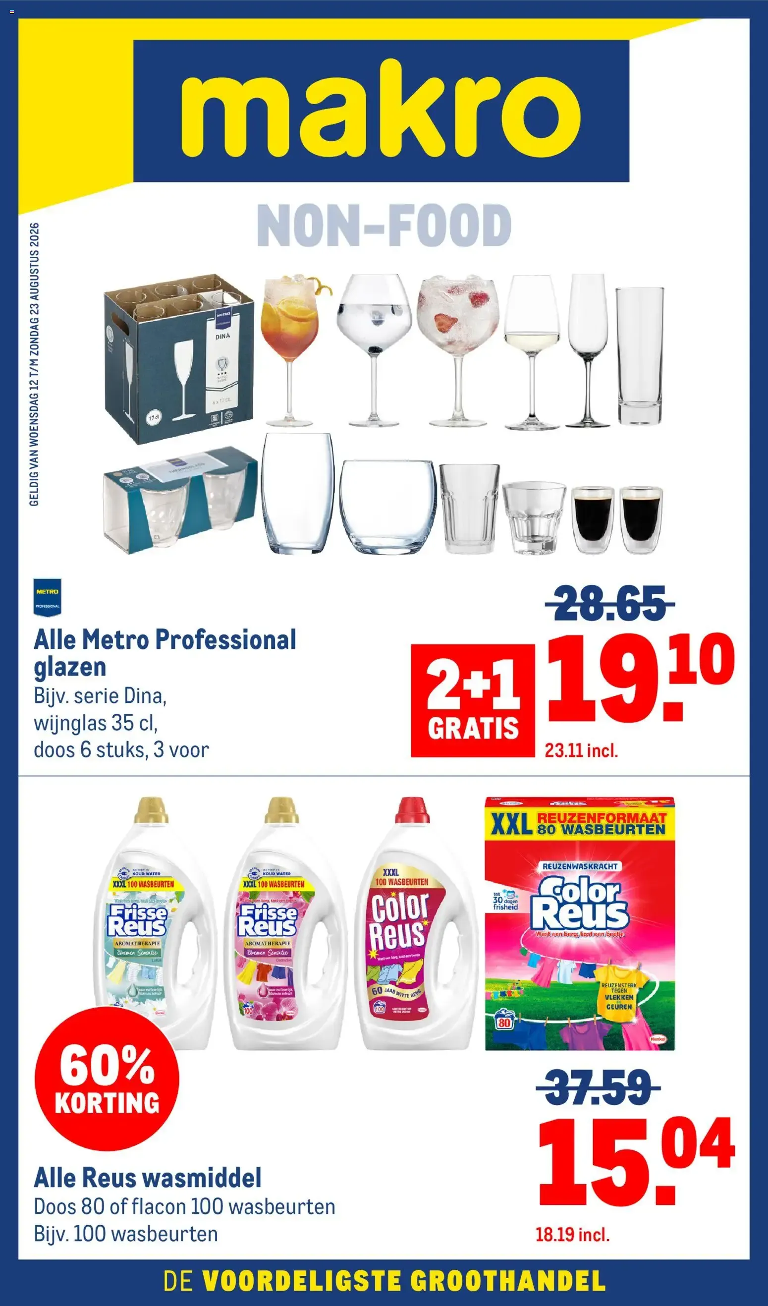 Makro NON-FOOD folder van 12 augustus tot 23 augustus 2026 - Folder pagina 1