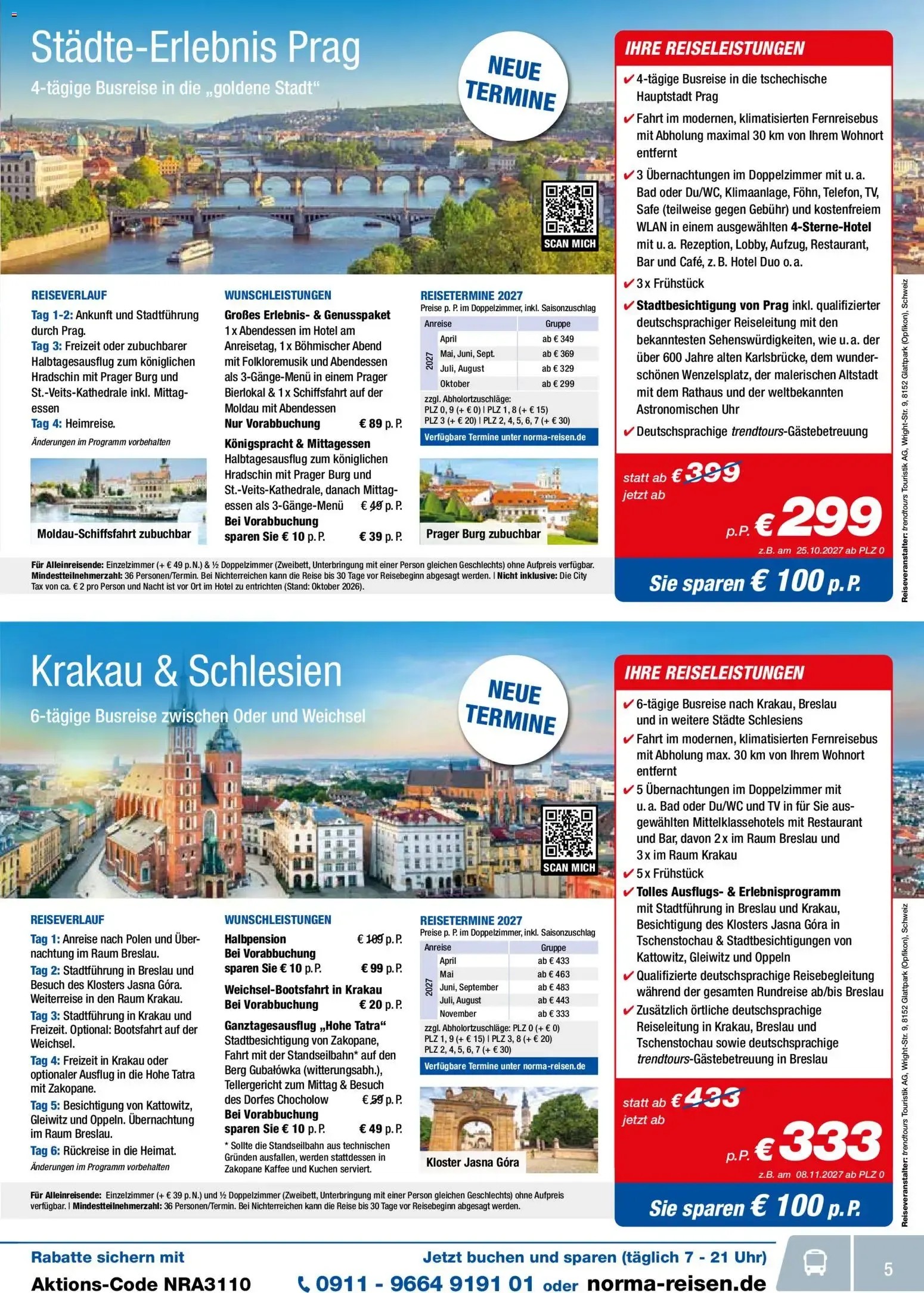 Norma Reisen (ab 01.10.2026) zum blättern » Angebote von 1. Oktober bis 31. Oktober 2026 - Prospekt seite 5