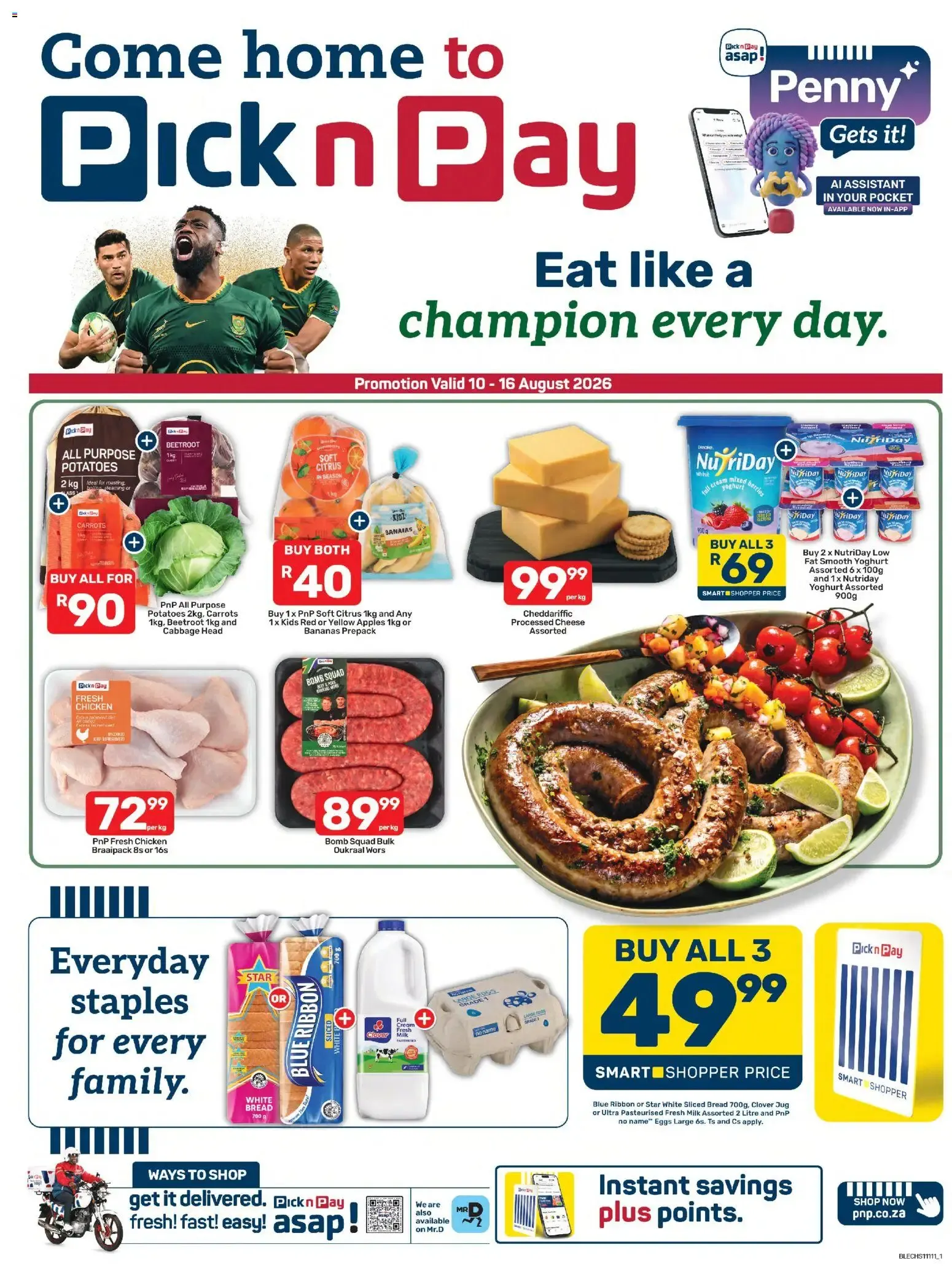 Pick n Pay - Weekly Specials from 10 August to 16 August 2026 - Catalogue Page 1
