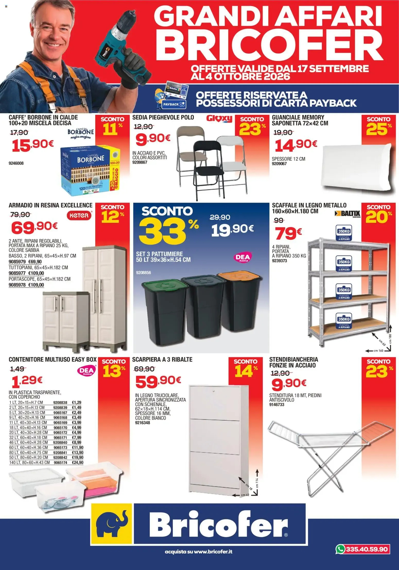 Nuovo Bricofer volantino dal 17/09/2026 > offerte anteprima 🛍️ da 17 settembre a 4 ottobre di 2026 - Pagina del volantino 5