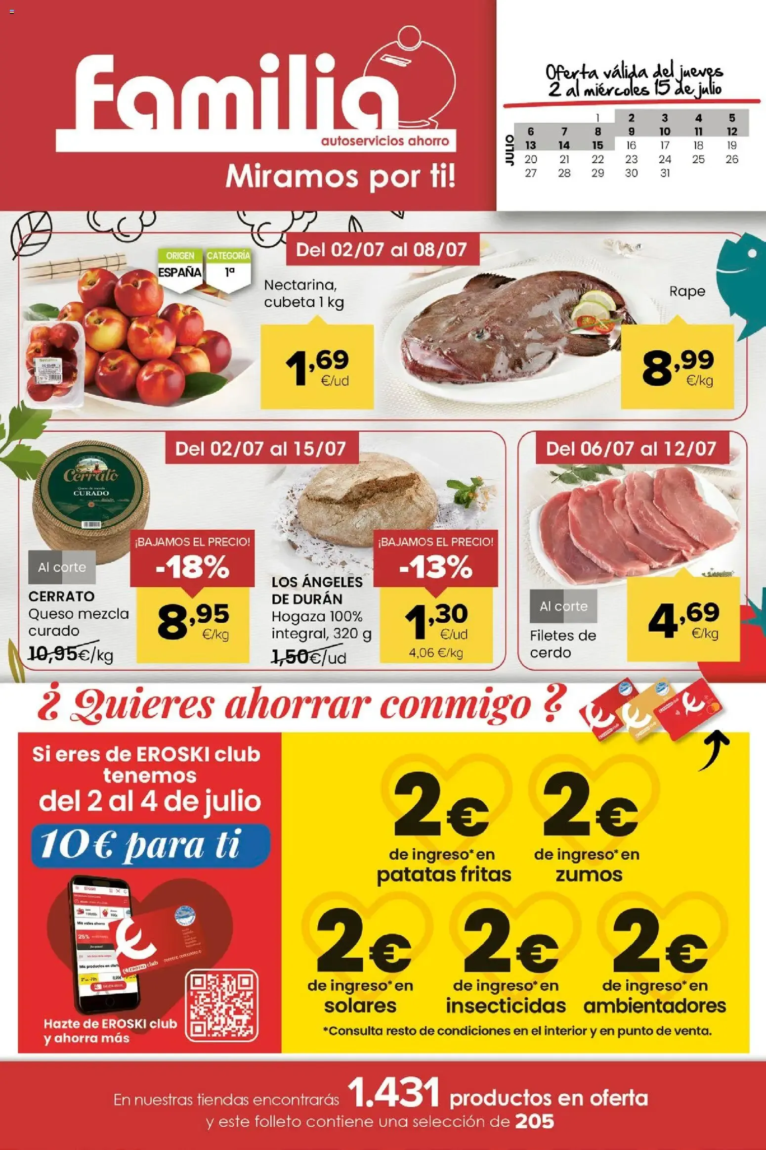Catálogo de Folleto Familia autoservicios ahorro 2 de julio al 15 de julio 2026 - Página 1
