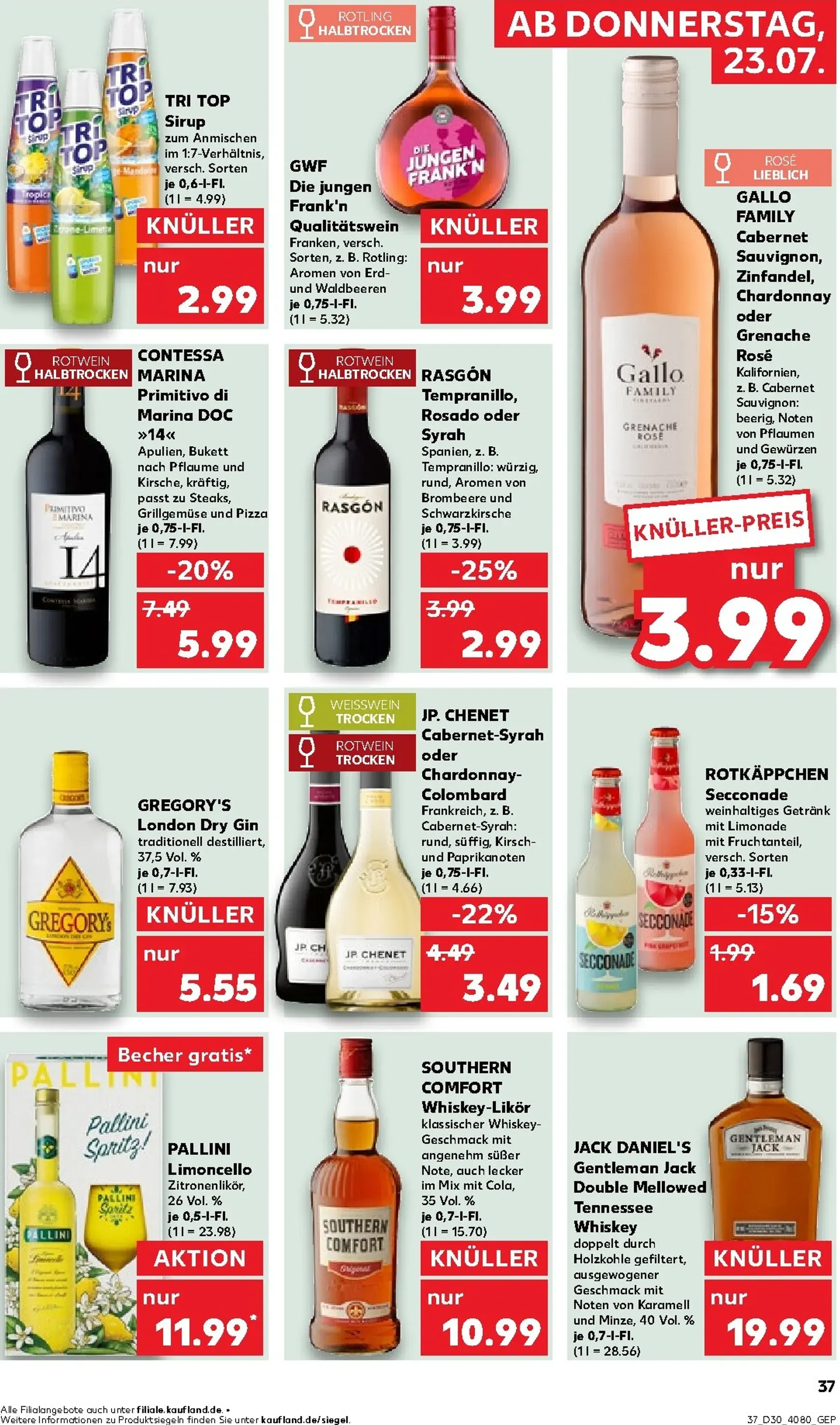 Kaufland Prospekt nächste Woche – von Donnerstag 23.07.2026 bis Mittwoch 29.07.2026 von 23. Juli bis 29. Juli 2026 - Prospekt seite 38