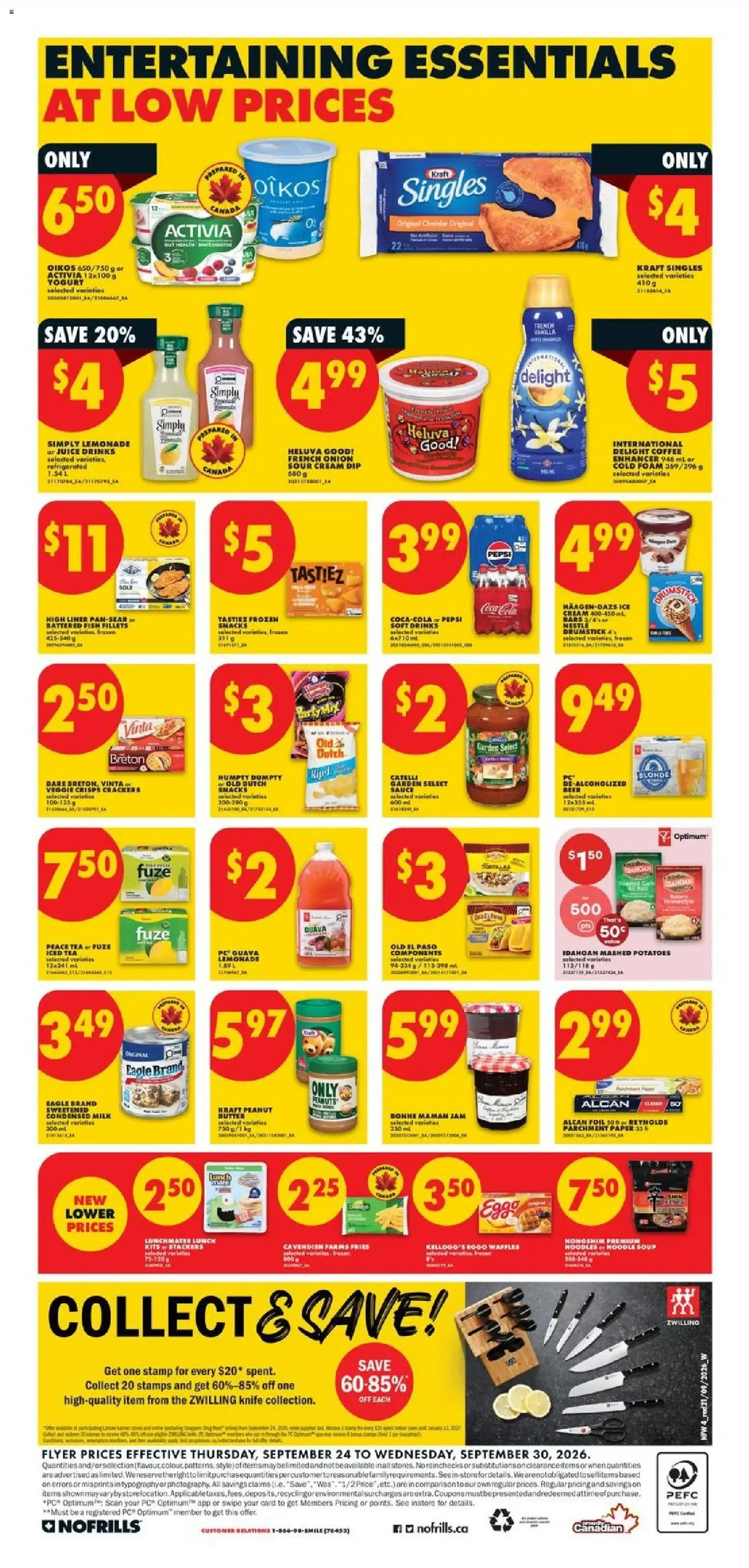 NOFRILLS FLYER PRICES EFFECTIVE THURSDAY, SEPTEMBER 24 TO WEDNESDAY, SEPTEMBER 30, 2026. from September 24 to September 30 2026 - flyer page 5