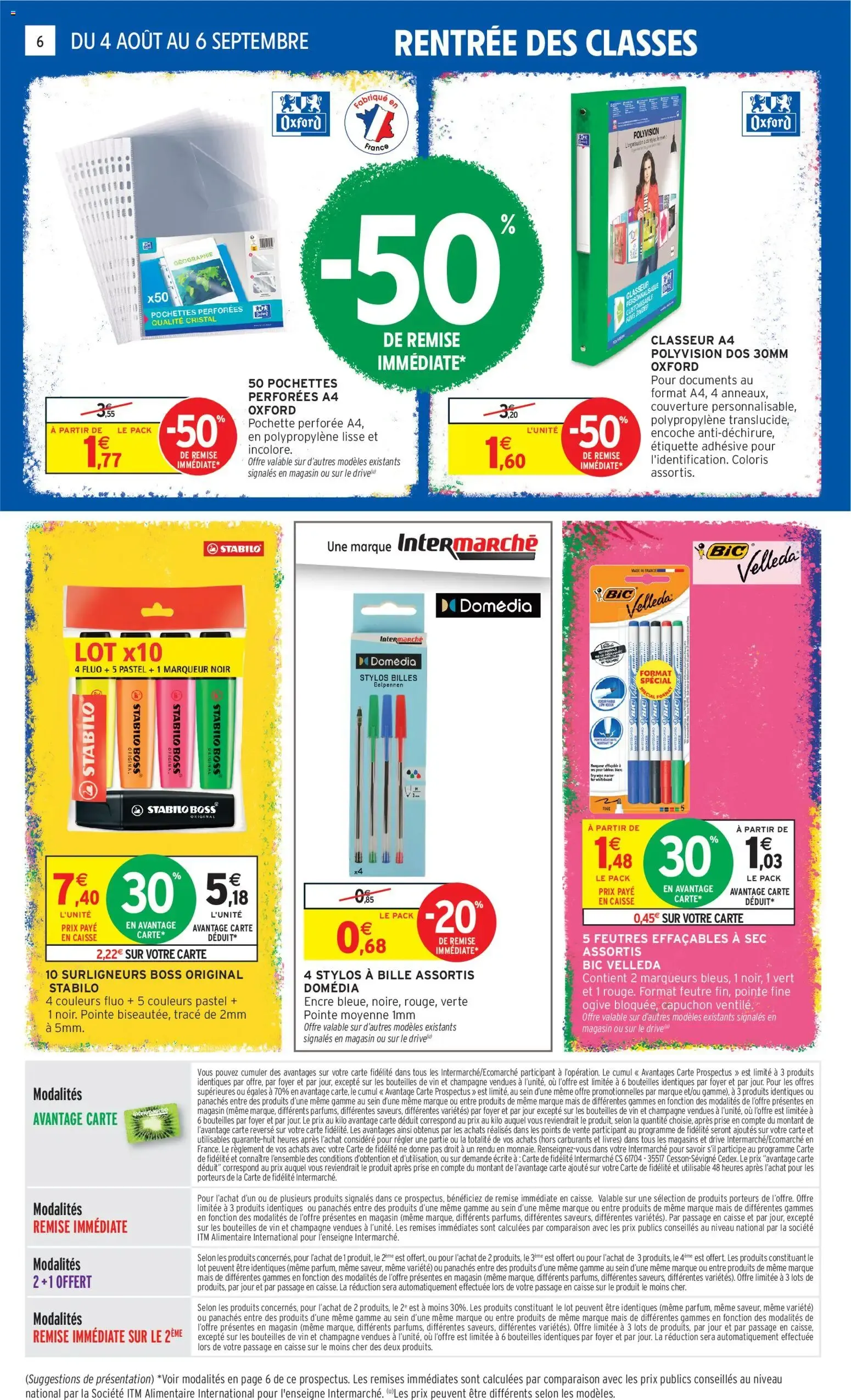 Intermarché vivement la fin des vacances à partir du 04/08/2026 - promo en ligne du 4 août au 6 septembre 2026 - Catalogue page 6