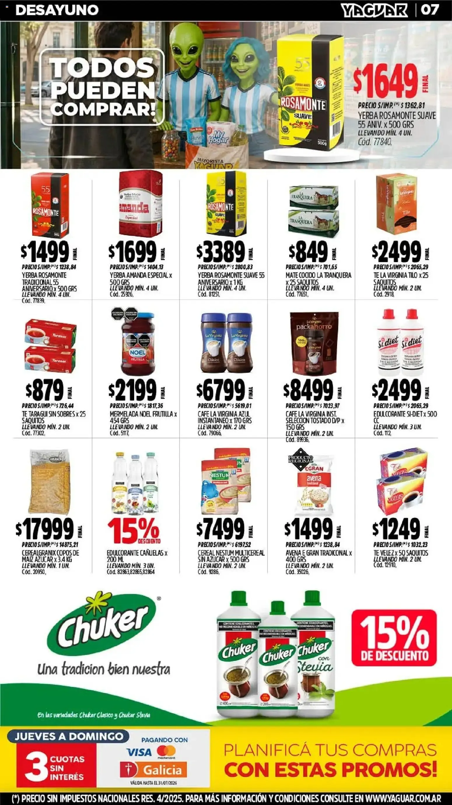 Ofertas de Yaguar - Oferta Semanal Córdoba del 06/07/2026 - 12/07/2026 6 de julio al 12 de julio 2026 - Página 9 del catálogo