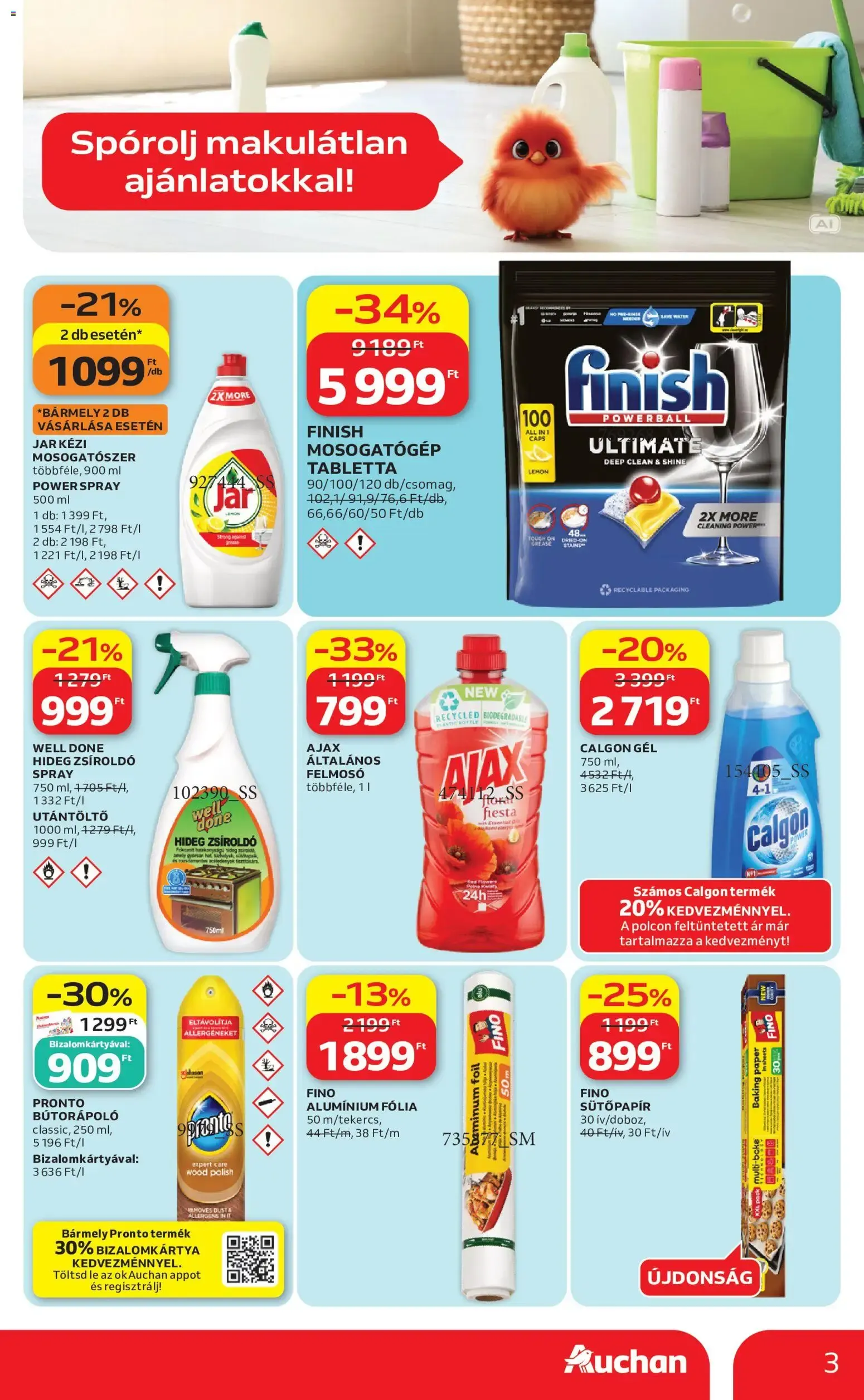 Katalógus Auchan Hipermarket: Spórolj makulátlan ajánlatokkal! szeptember 24.-tól október 14.-ig 2026. - Oldal 3