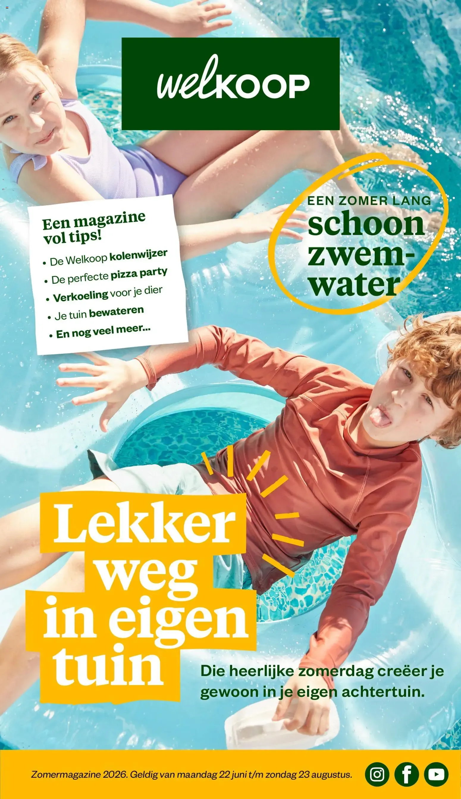 Welkoop Zomermagazine 2026 van 22 juni tot 23 augustus 2026 - Folder pagina 1