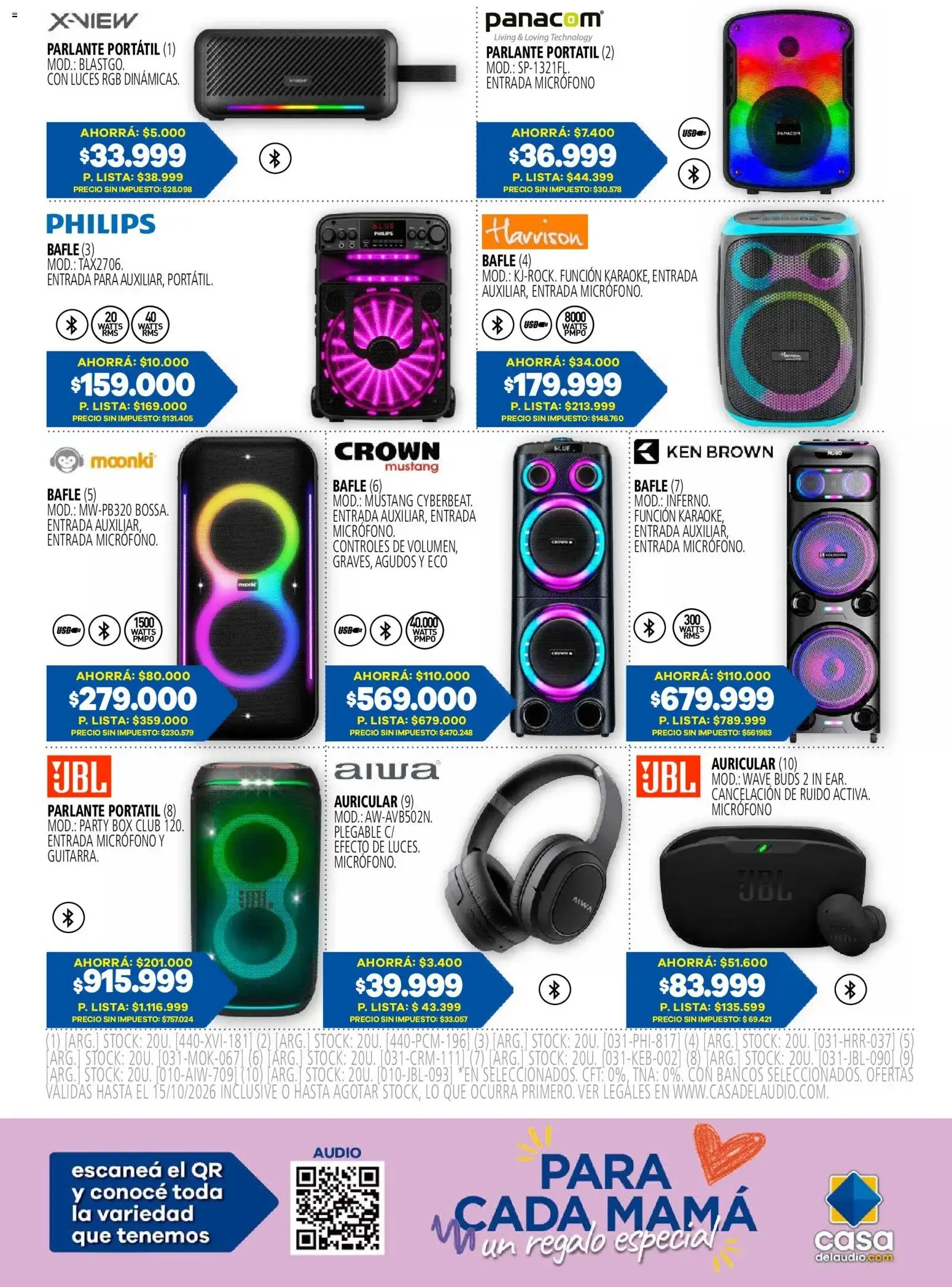 Ofertas de Casa del Audio: Para cada mamá, un regalo especial 1 de octubre al 15 de octubre 2026 - Página 19 del catálogo