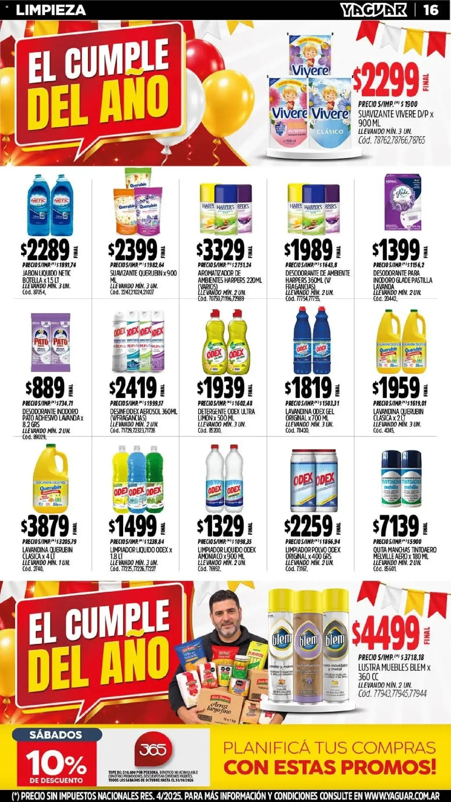 Ofertas de Yaguar - Oferta Semanal Córdoba del 26/10/2026 - 01/11/2026 26 de octubre al 1 de noviembre 2026 - Página 17 del catálogo